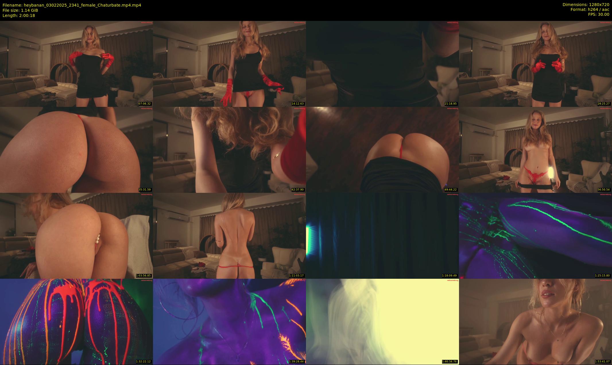 heybanan — 121 minute Chaturbate female cam show recording, 720p, Feb 3, 2025