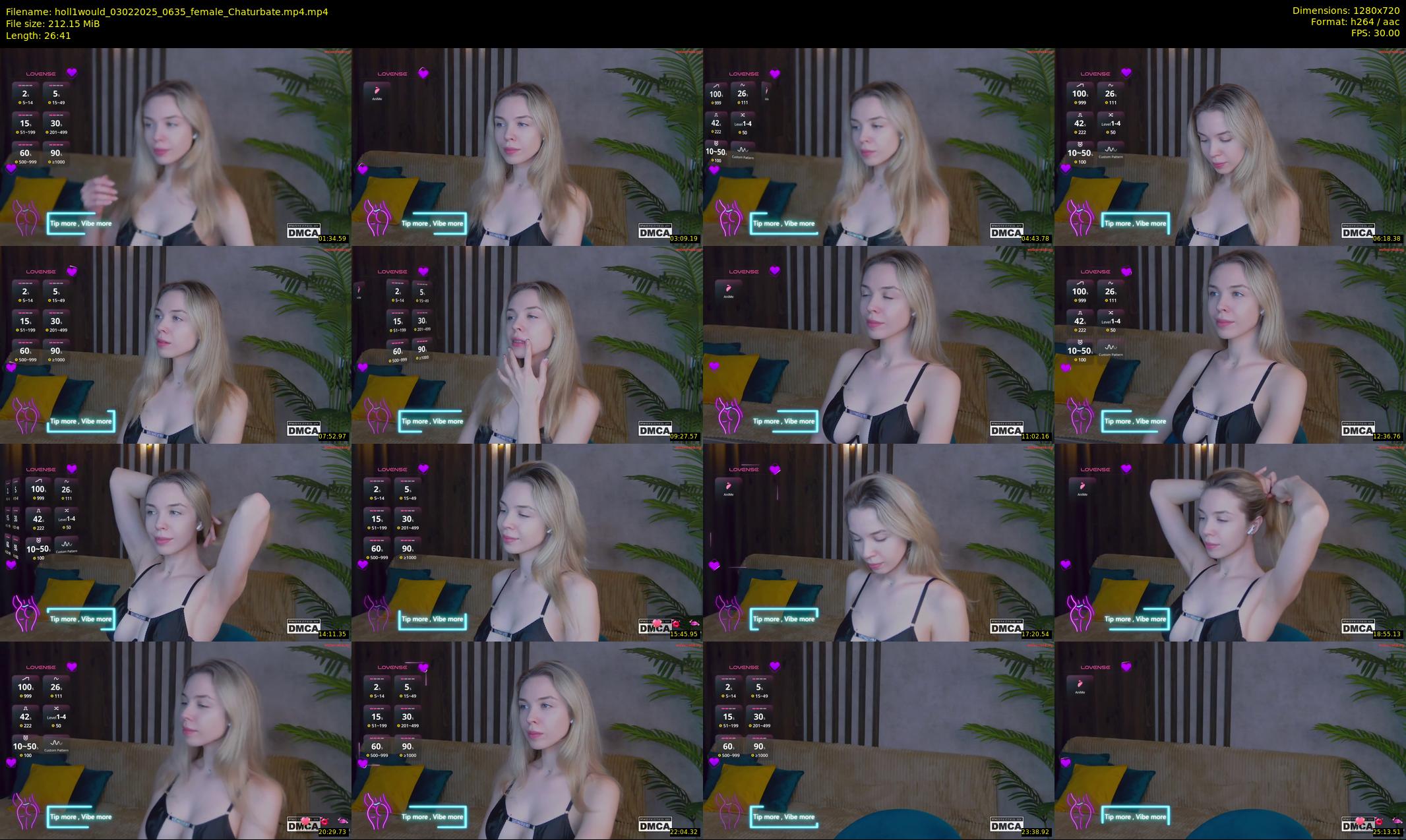 holl1would — 27 minute Chaturbate female cam show recording, 720p, Feb 3, 2025