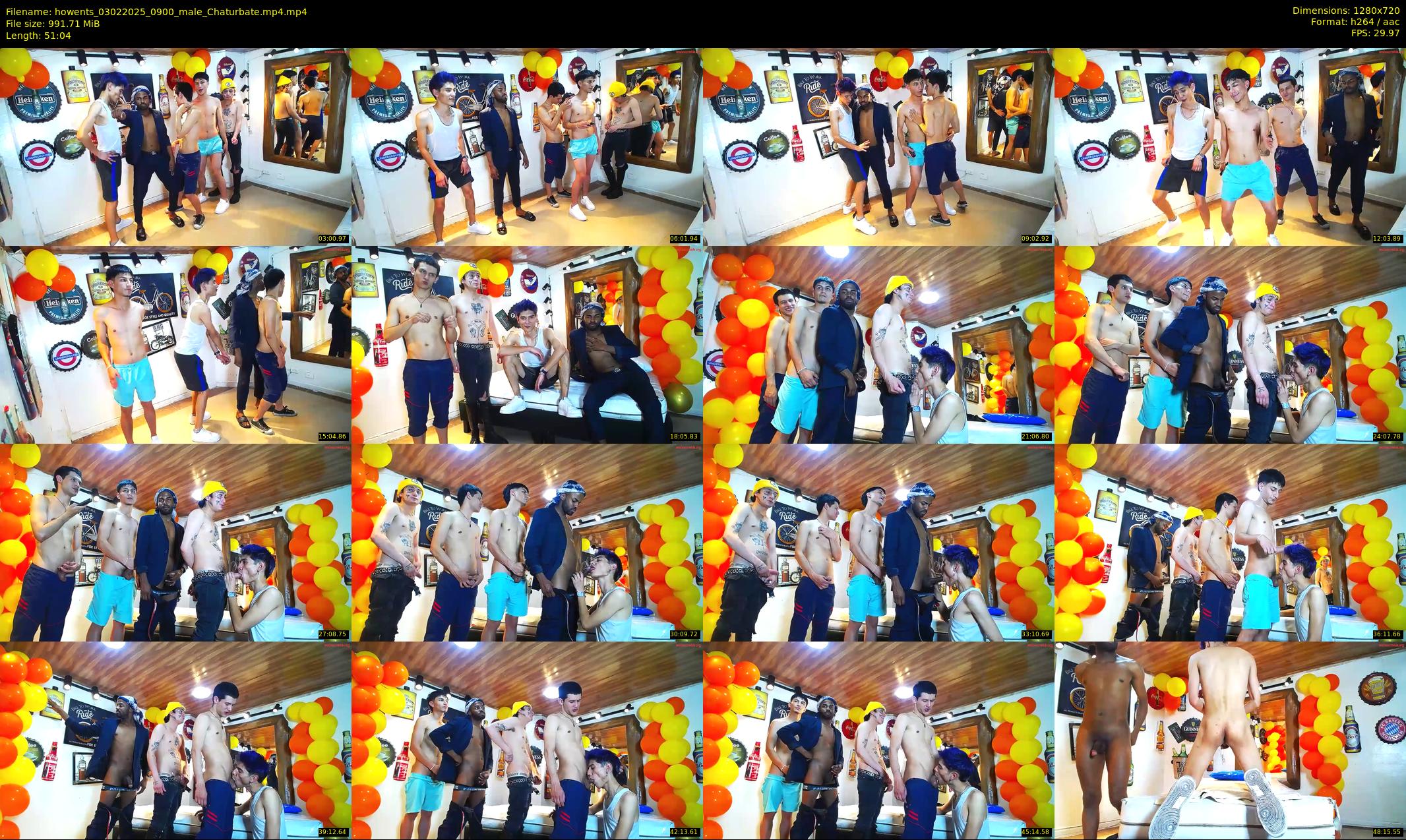 howents — 52 minute Chaturbate male cam show recording, 720p, Feb 3, 2025