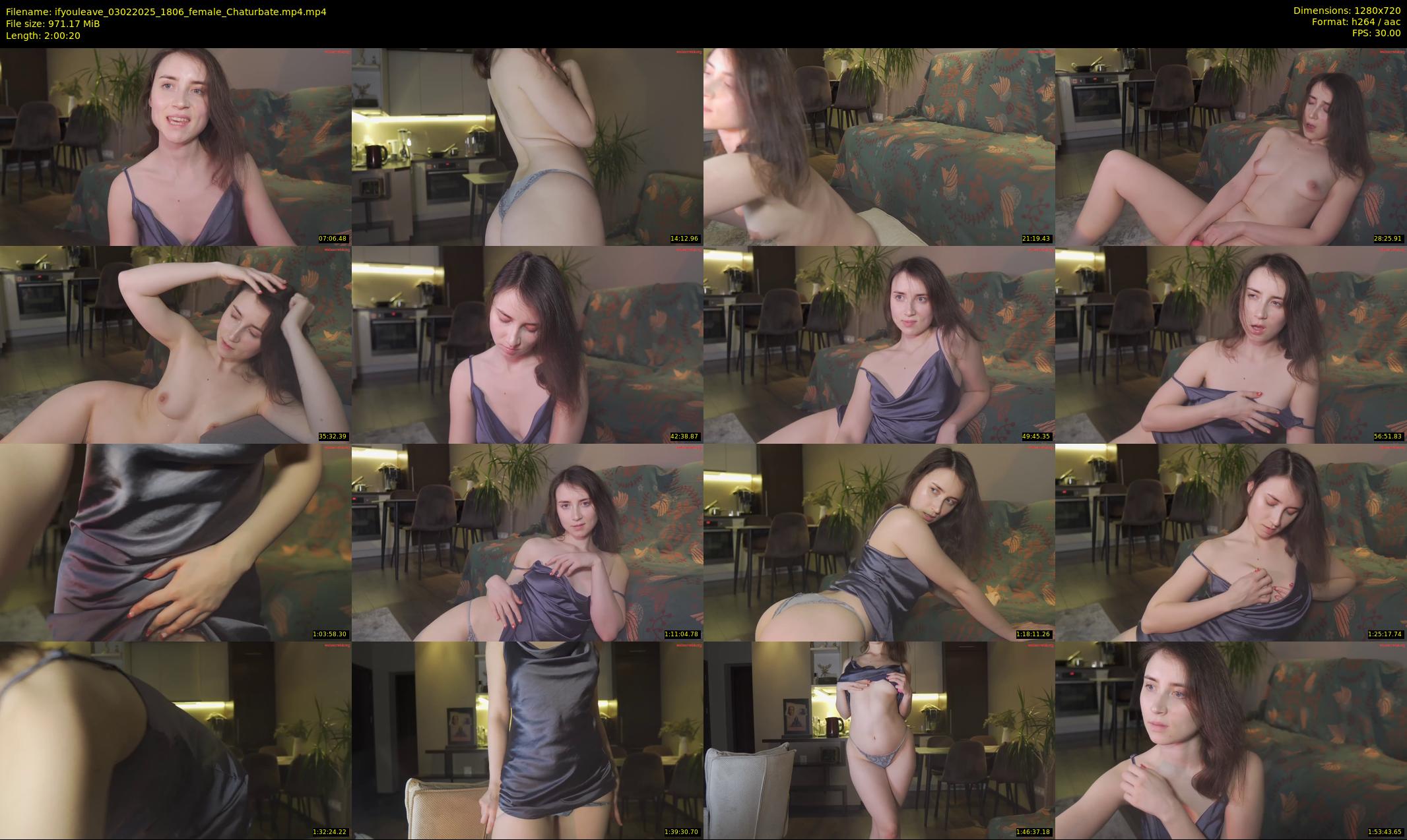 ifyouleave — 121 minute Chaturbate female cam show recording, 720p, Feb 3, 2025