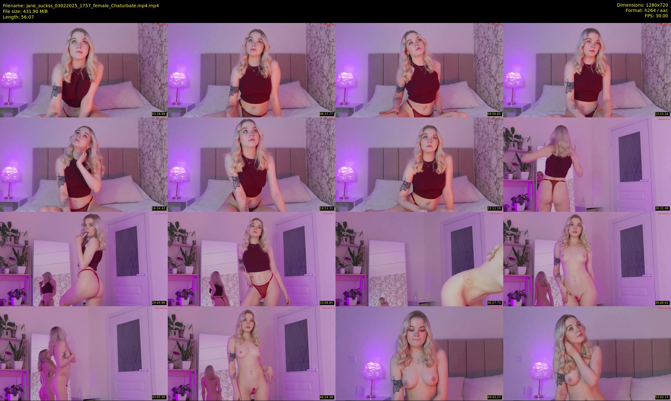 jane_suckss — 57 minute Chaturbate female cam show recording, 720p, Feb 3, 2025