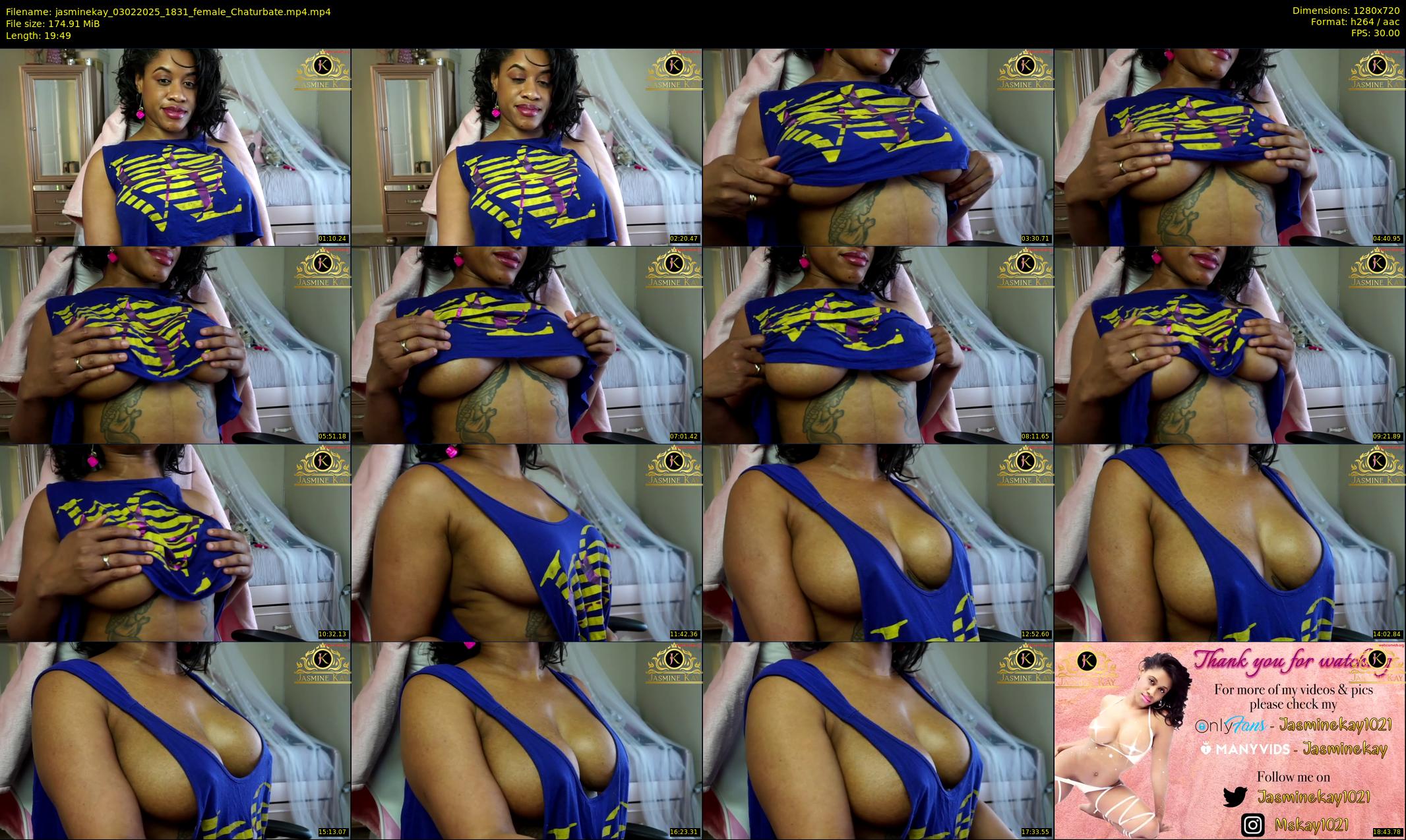 jasminekay — 20 minute Chaturbate female cam show recording, 720p, Feb 3, 2025