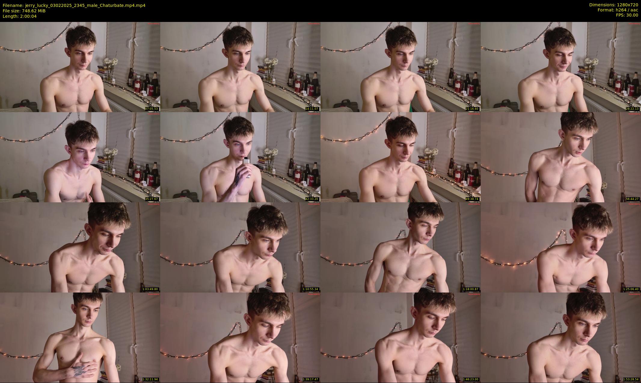 jerry_lucky — 121 minute Chaturbate male cam show recording, 720p, Feb 3, 2025