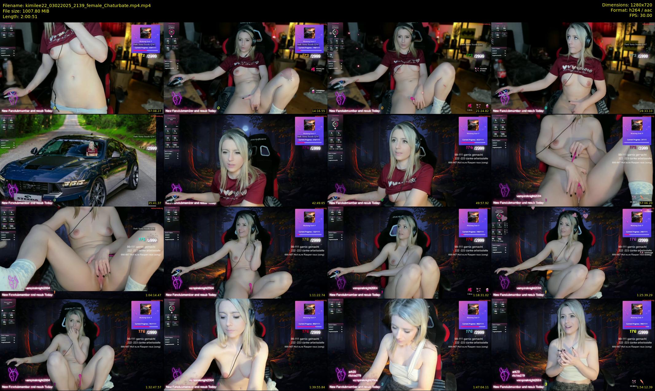 kimilee22 — 121 minute Chaturbate female cam show recording, 720p, Feb 3, 2025