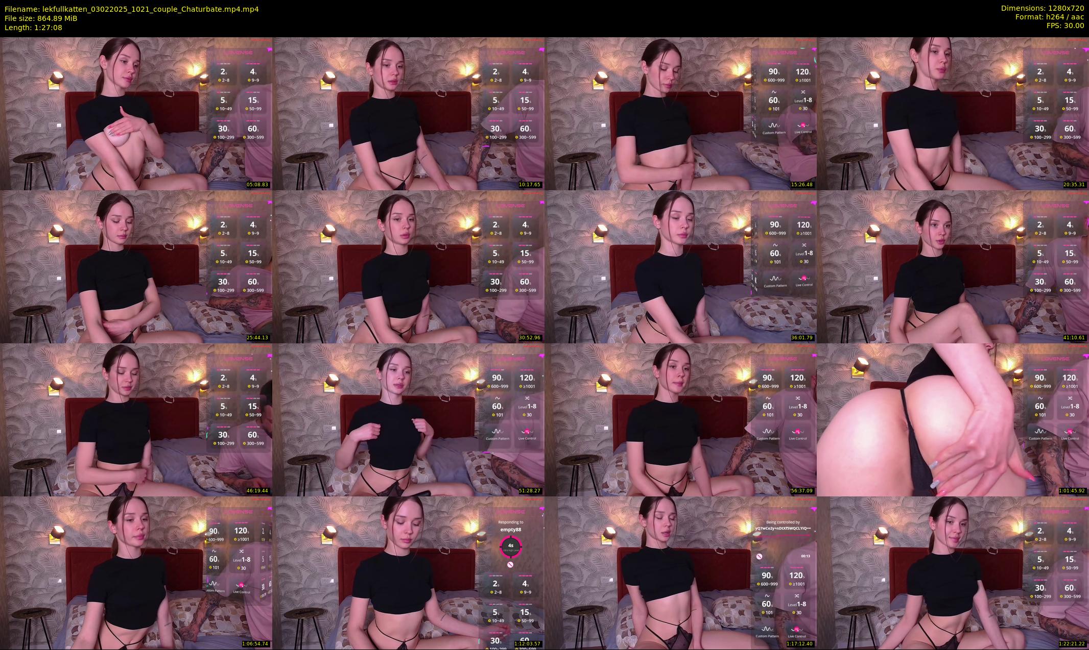 lekfullkatten — 88 minute Chaturbate couple cam show recording, 720p, Feb 3, 2025