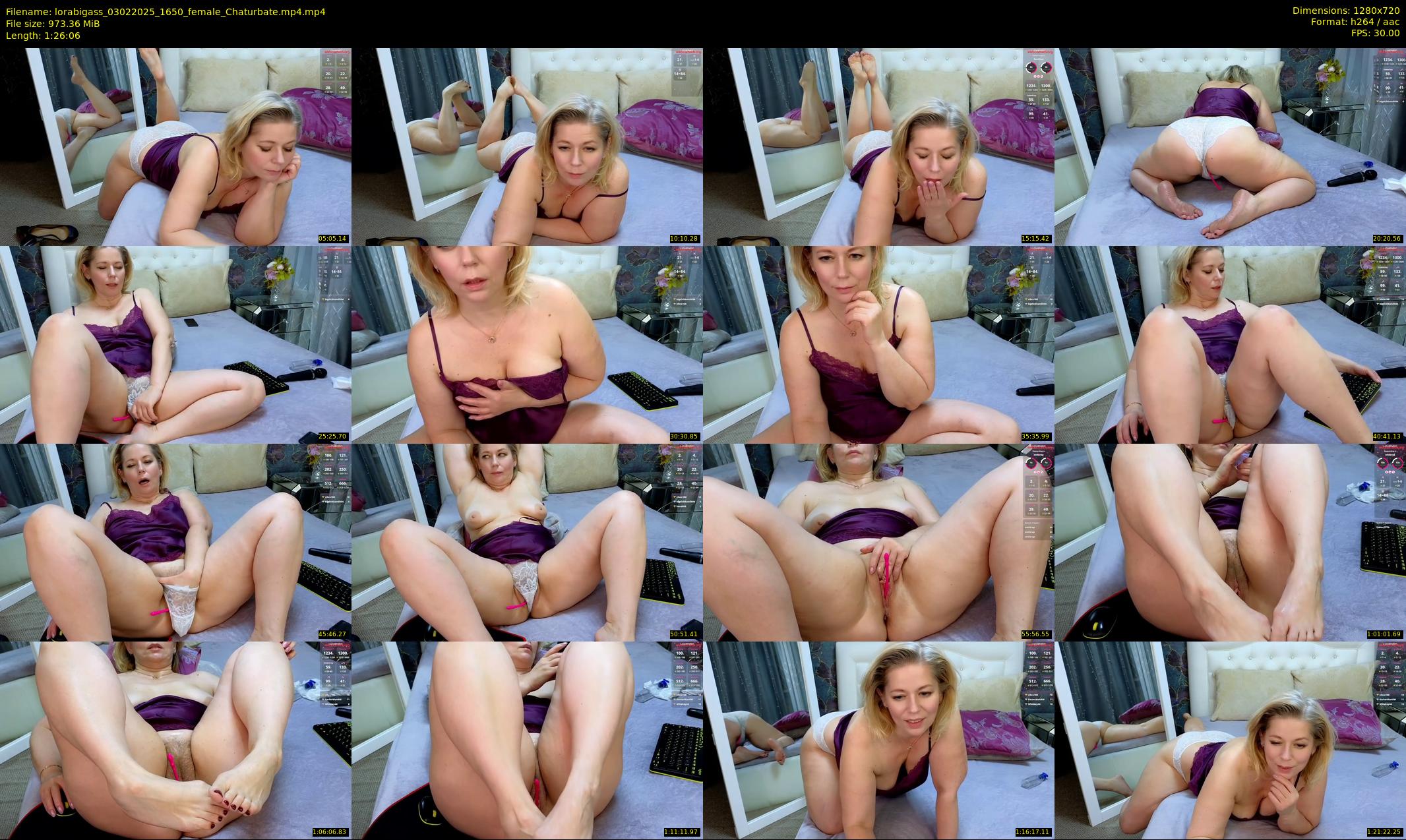 lorabigass — 87 minute Chaturbate female cam show recording, 720p, Feb 3, 2025