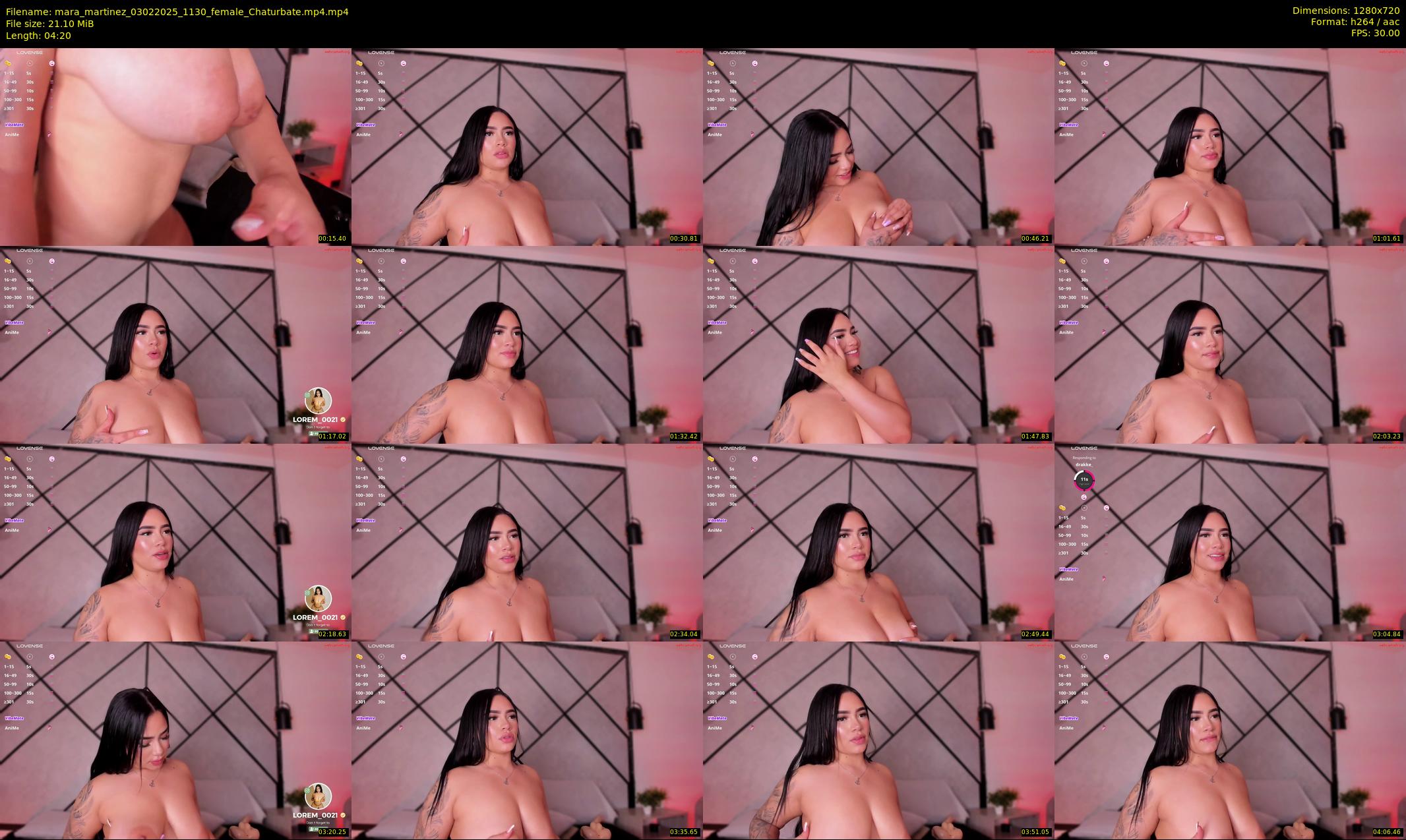 mara_martinez — 5 minute Chaturbate female cam show recording, 720p, Feb 3, 2025