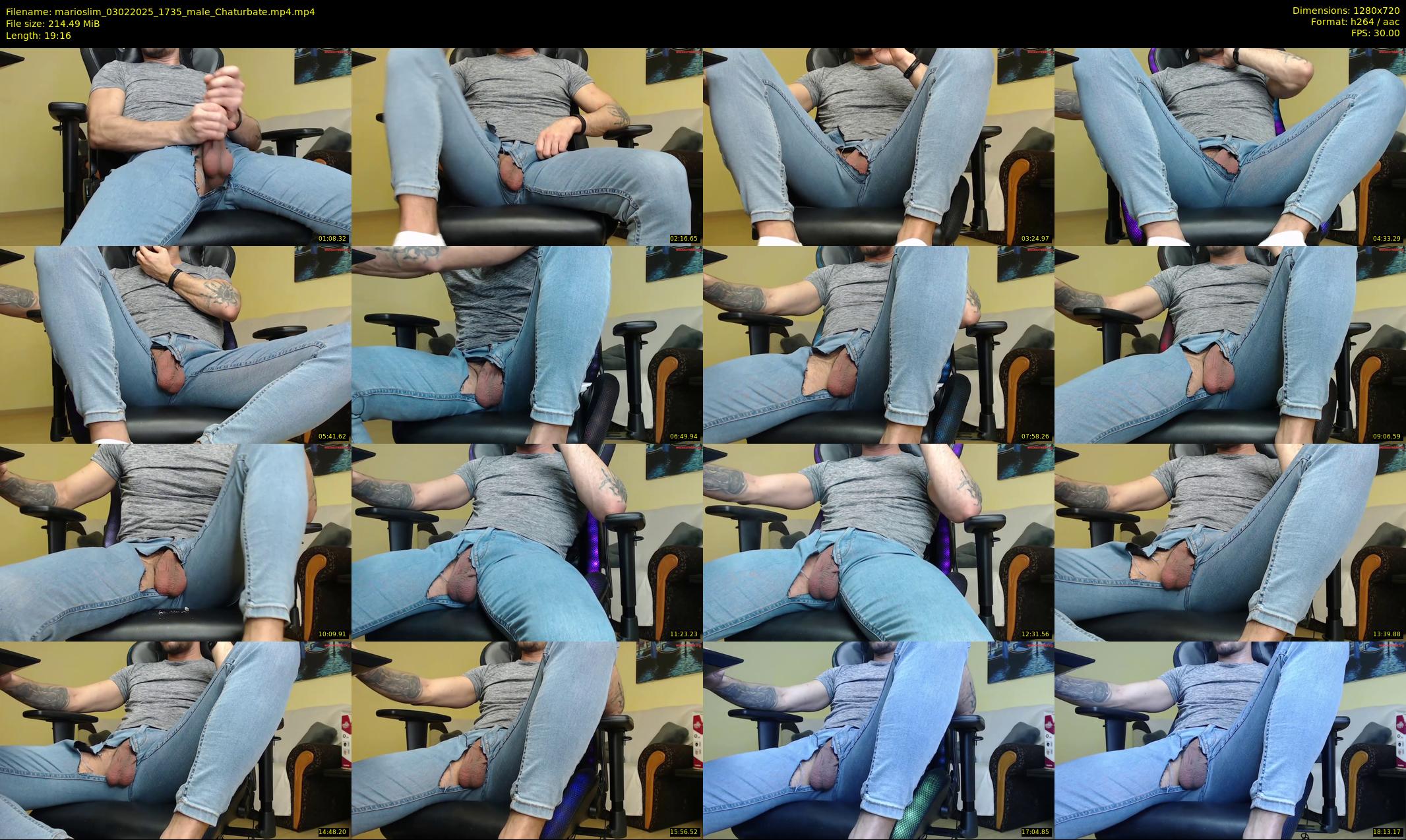 marioslim — 20 minute Chaturbate male cam show recording, 720p, Feb 3, 2025