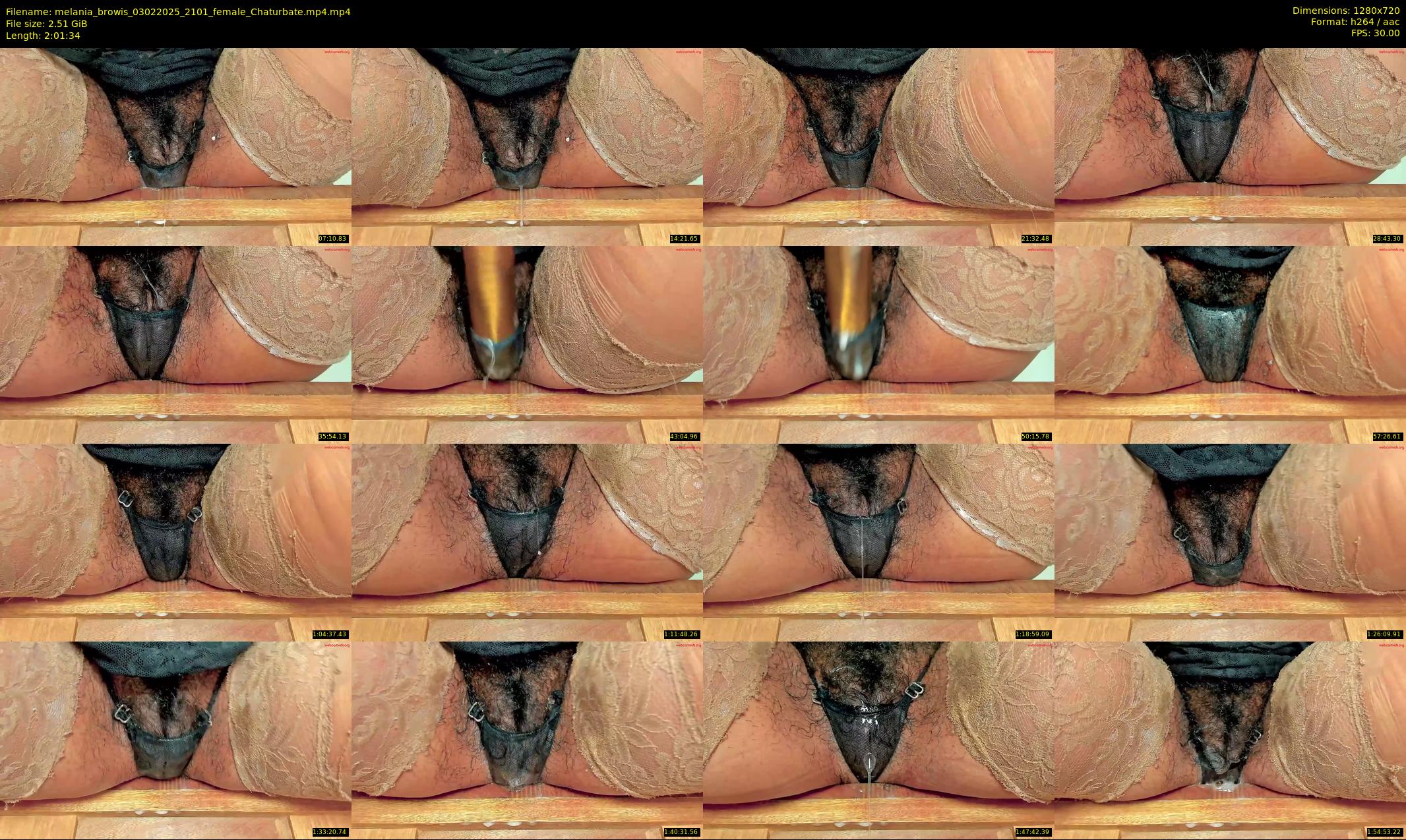 melania_browis — 122 minute Chaturbate female cam show recording, 720p, Feb 3, 2025