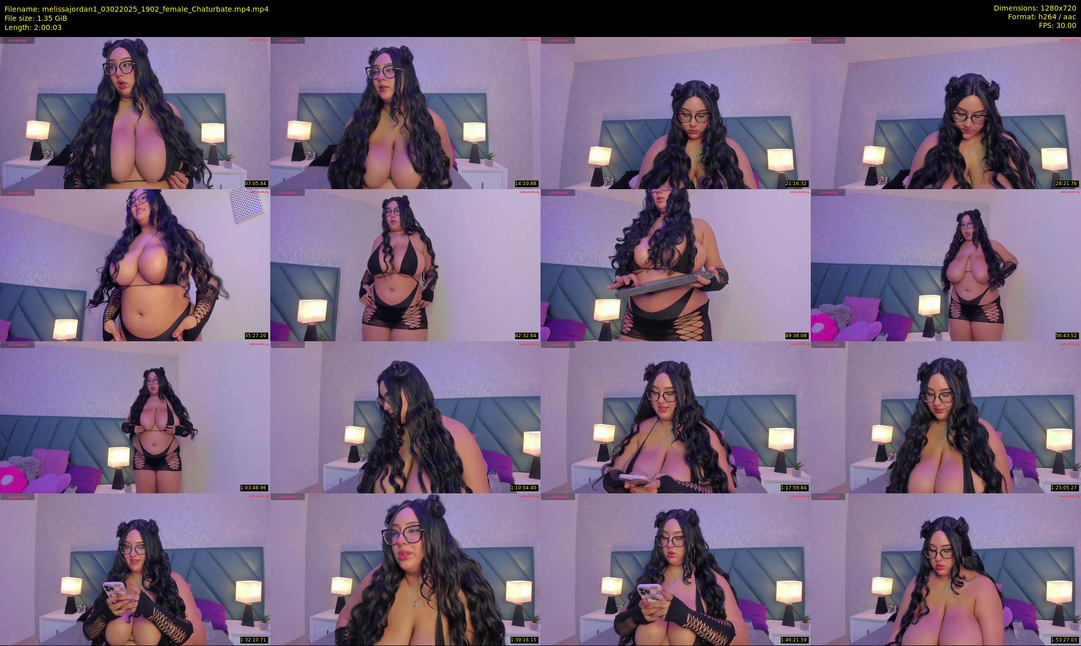 melissajordan1 — 121 minute Chaturbate female cam show recording, 720p, Feb 3, 2025