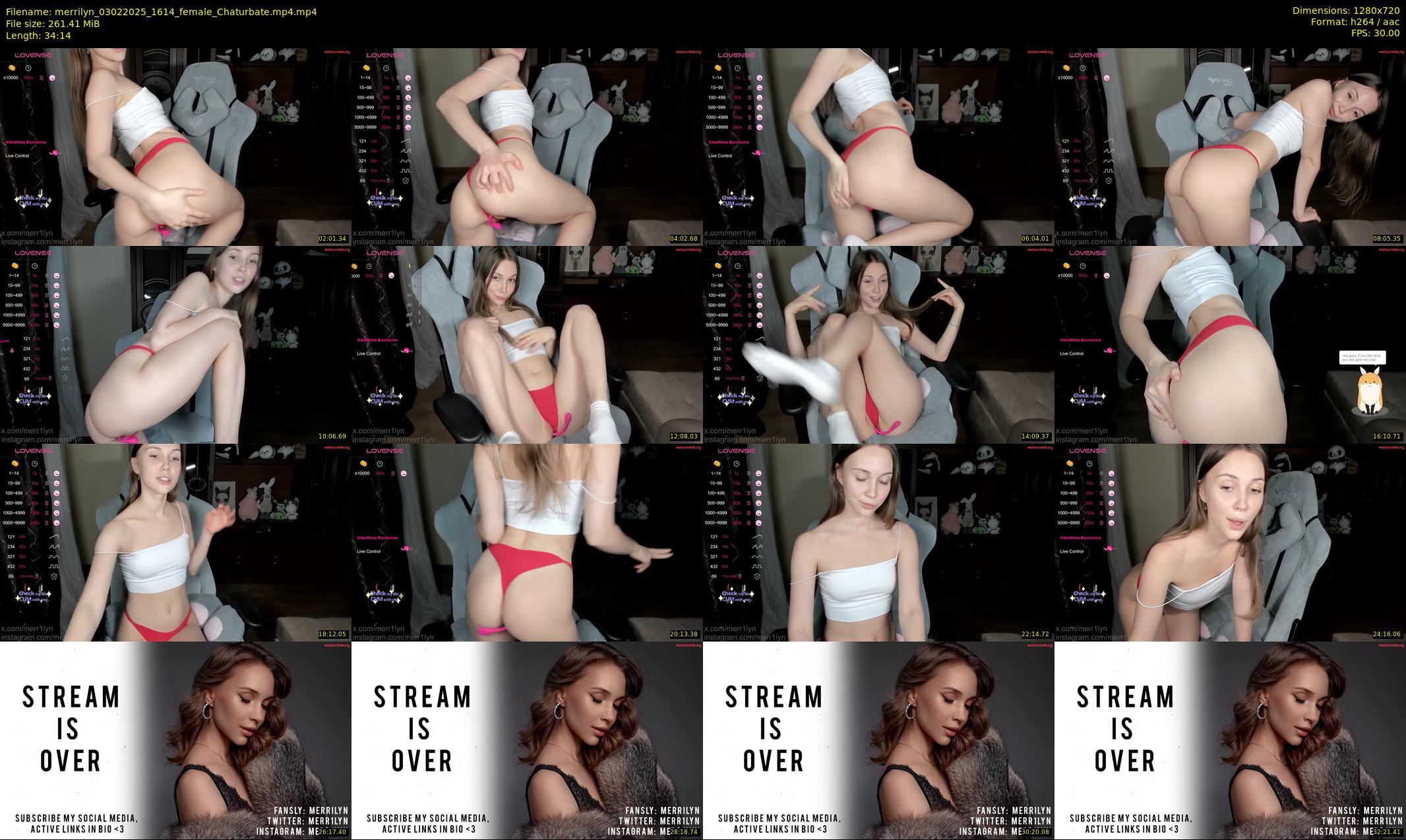 merrilyn — 35 minute Chaturbate female cam show recording, 720p, Feb 3, 2025