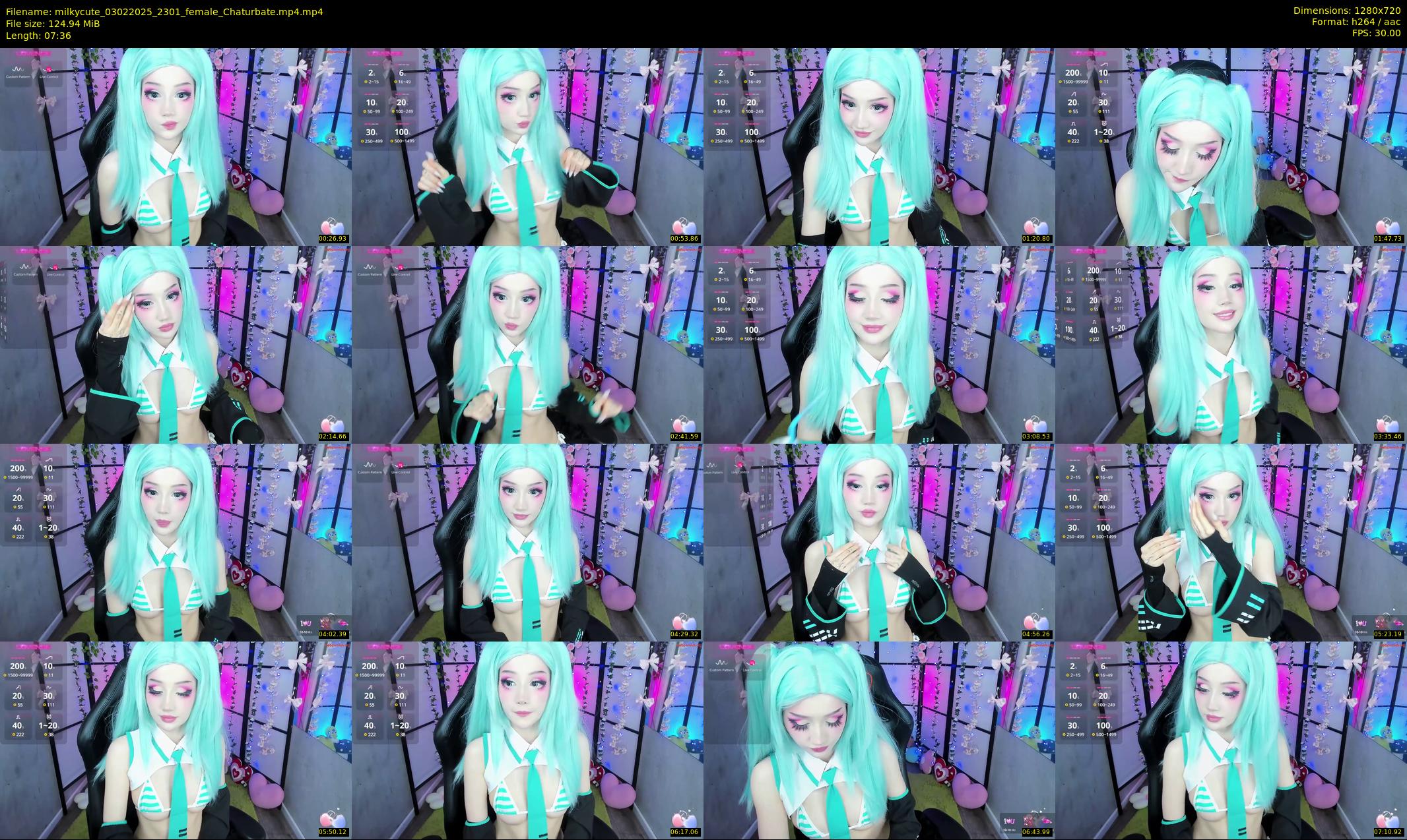 milkycute — 8 minute Chaturbate female cam show recording, 720p, Feb 3, 2025
