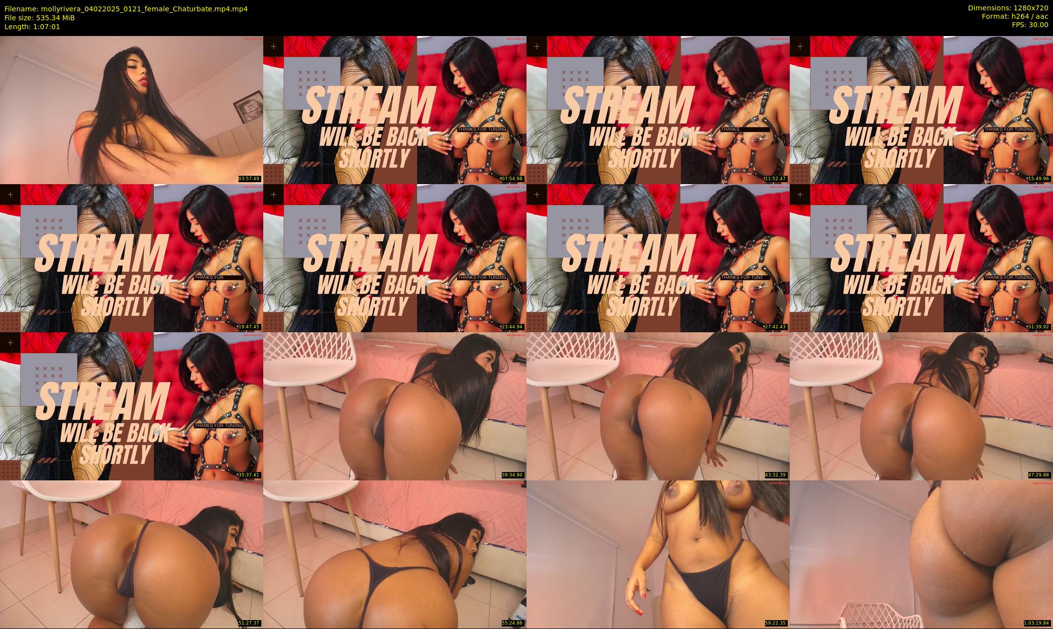 mollyrivera — 68 minute Chaturbate female cam show recording, 720p, Feb 4, 2025