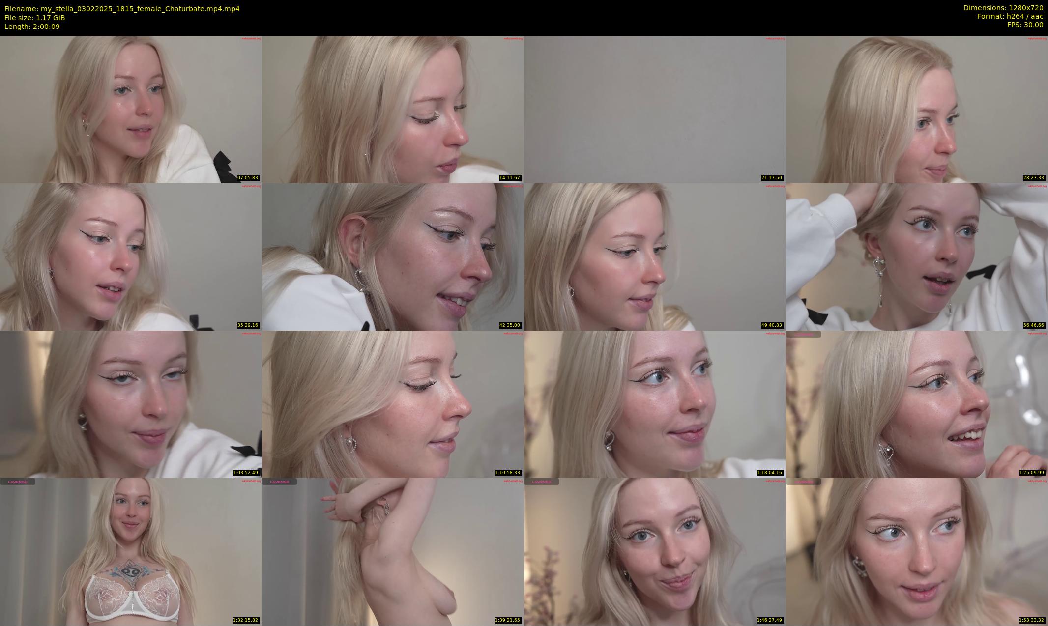 my_stella — 121 minute Chaturbate female cam show recording, 720p, Feb 3, 2025