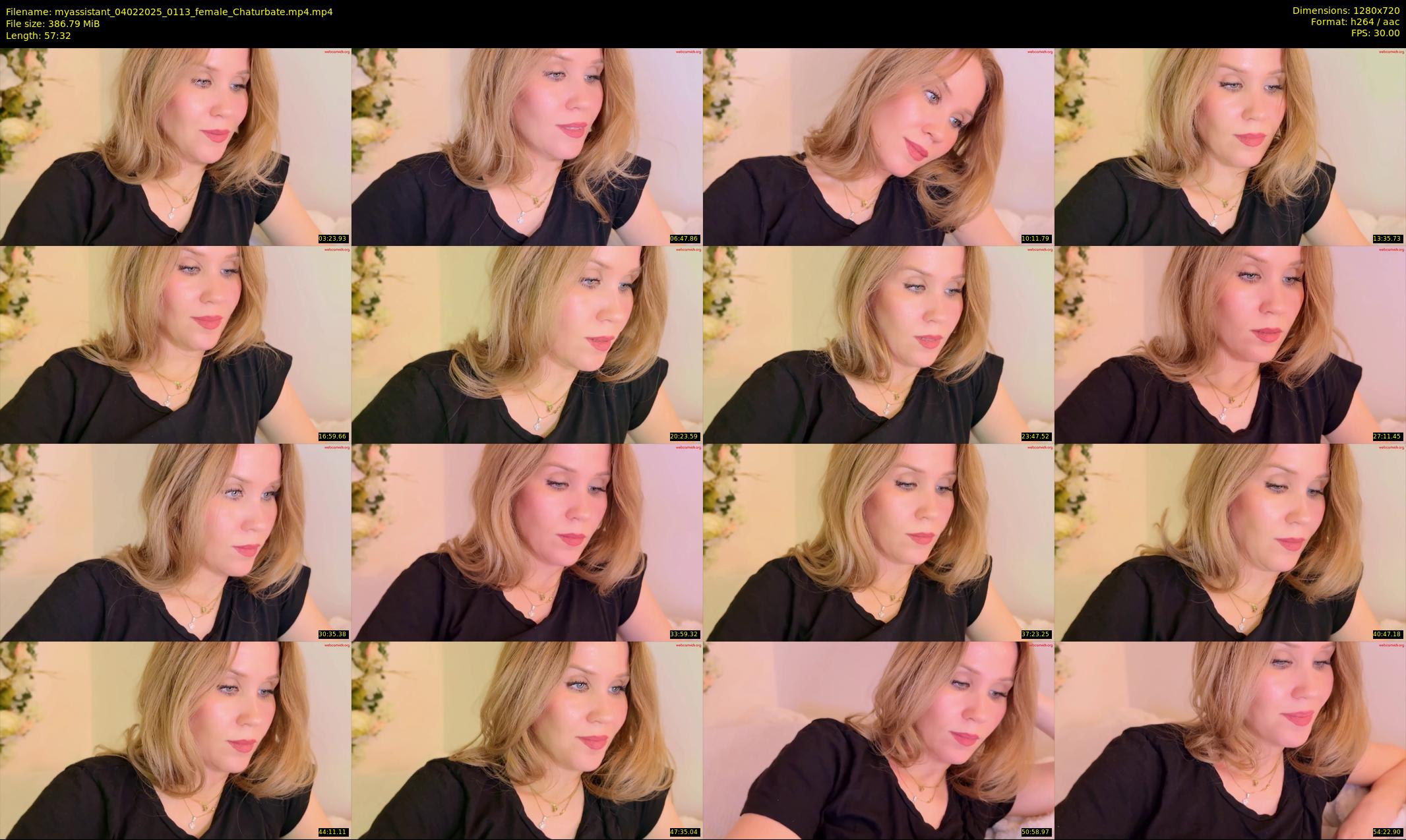 myassistant — 58 minute Chaturbate female cam show recording, 720p, Feb 4, 2025