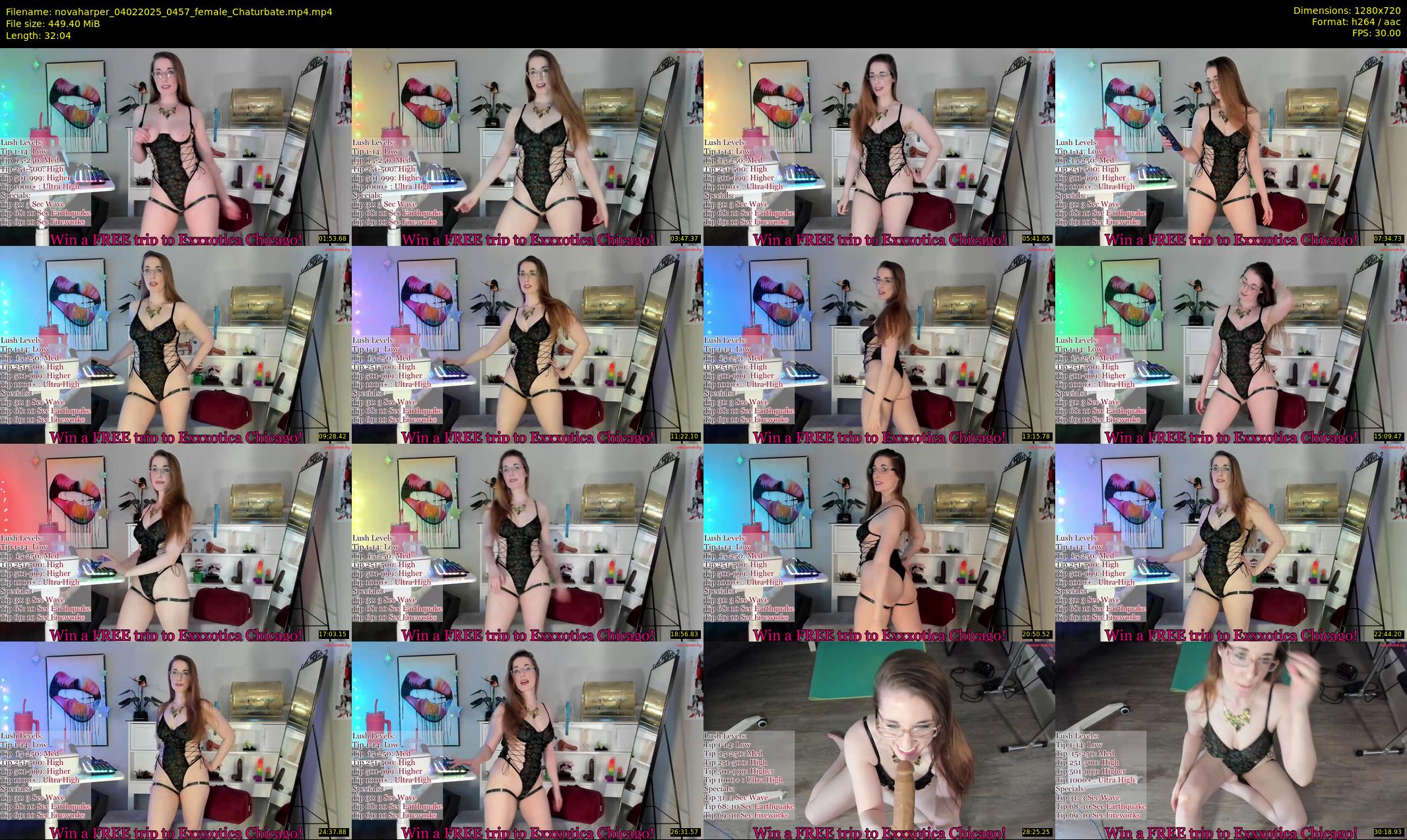 novaharper — 33 minute Chaturbate female cam show recording, 720p, Feb 4, 2025