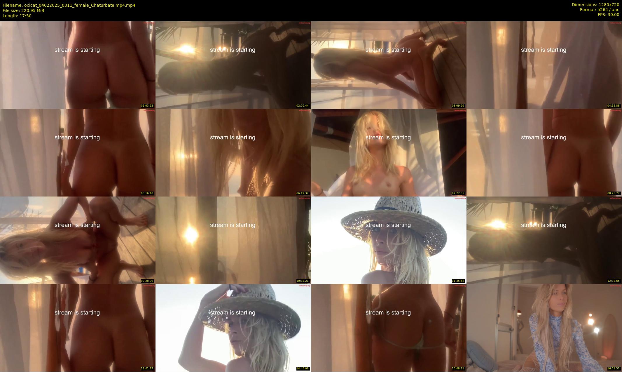 ocicat — 18 minute Chaturbate female cam show recording, 720p, Feb 4, 2025