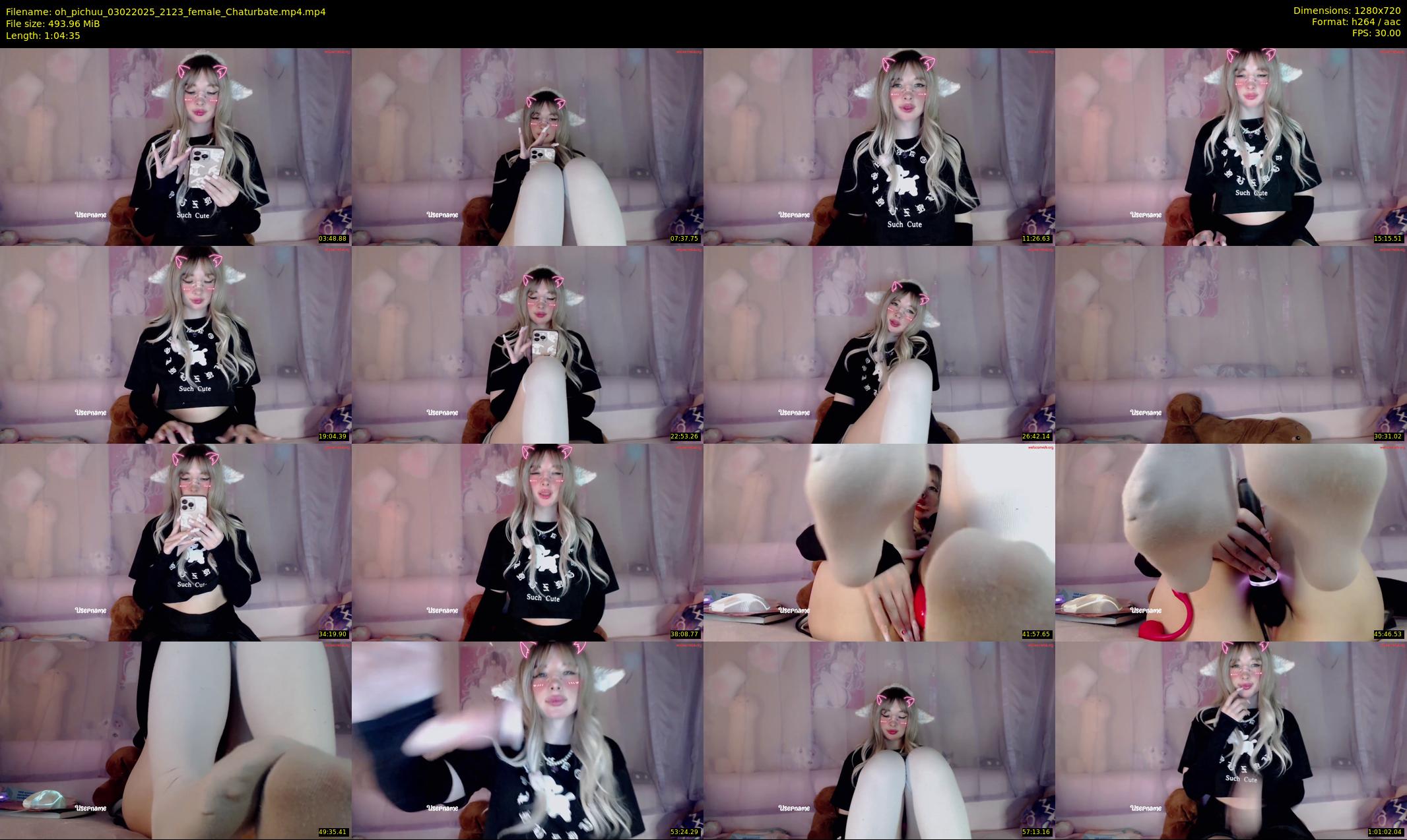 oh_pichuu — 65 minute Chaturbate female cam show recording, 720p, Feb 3, 2025