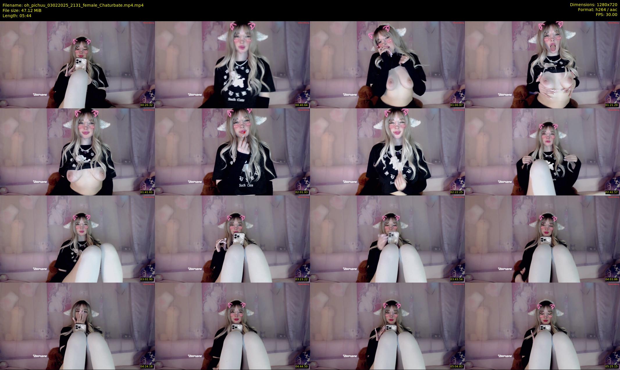 oh_pichuu — 6 minute Chaturbate female cam show recording, 720p, Feb 3, 2025