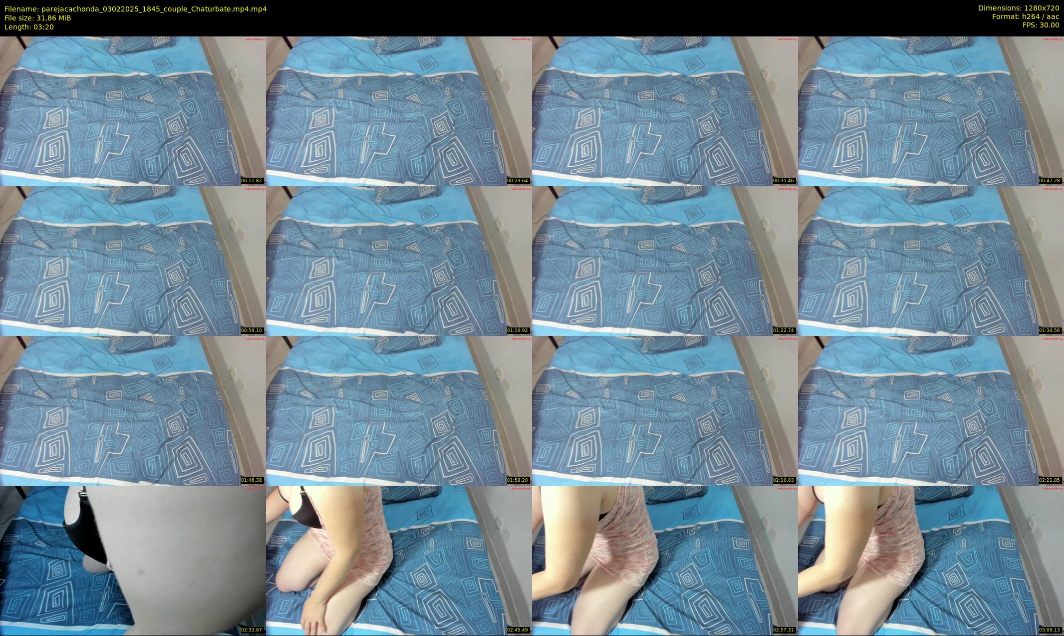 parejacachonda — 4 minute Chaturbate couple cam show recording, 720p, Feb 3, 2025