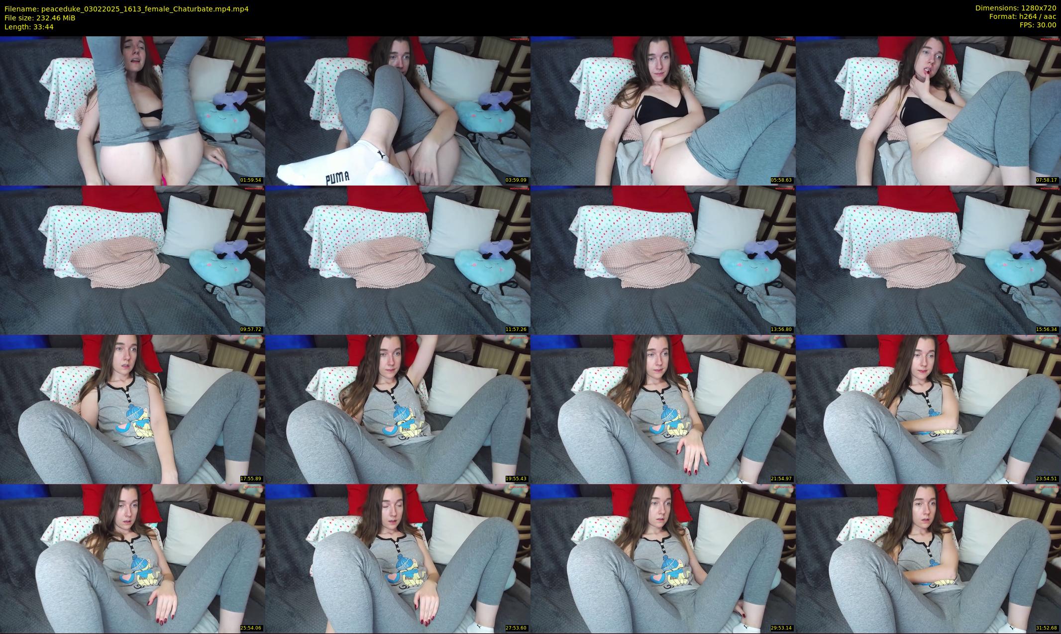 peaceduke — 34 minute Chaturbate female cam show recording, 720p, Feb 3, 2025