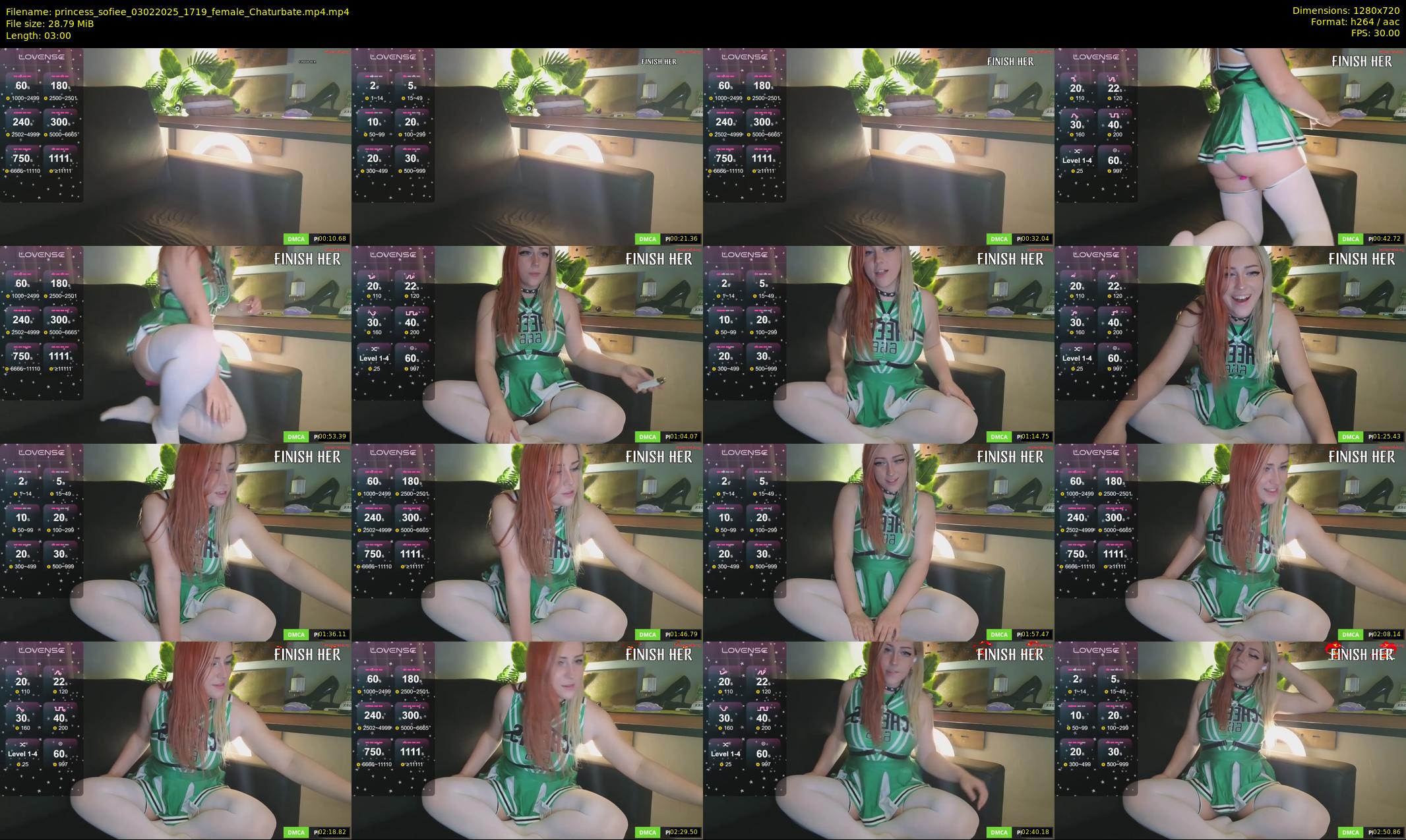 princess_sofiee — 3 minute Chaturbate female cam show recording, 720p, Feb 3, 2025