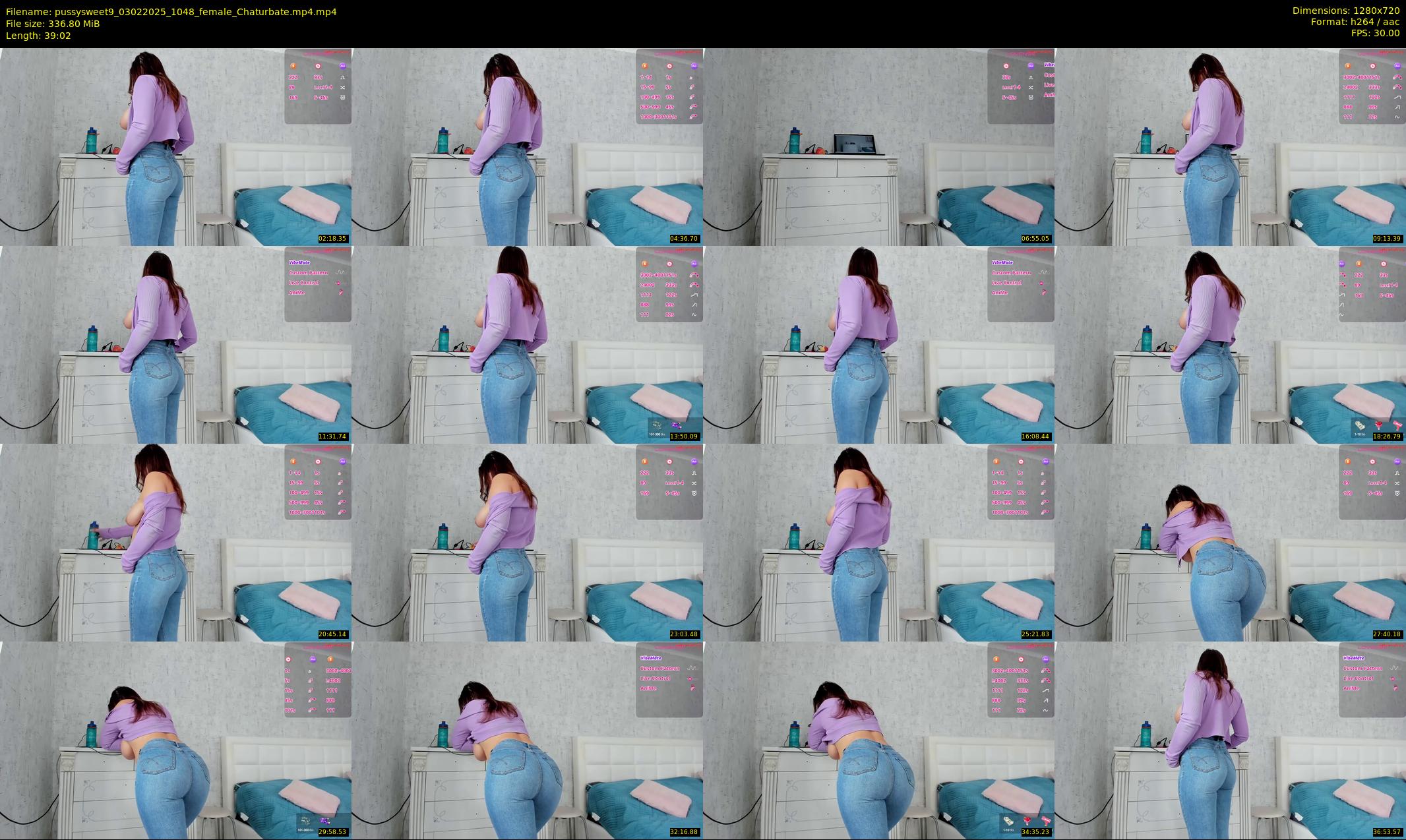pussysweet9 — 40 minute Chaturbate female cam show recording, 720p, Feb 3, 2025