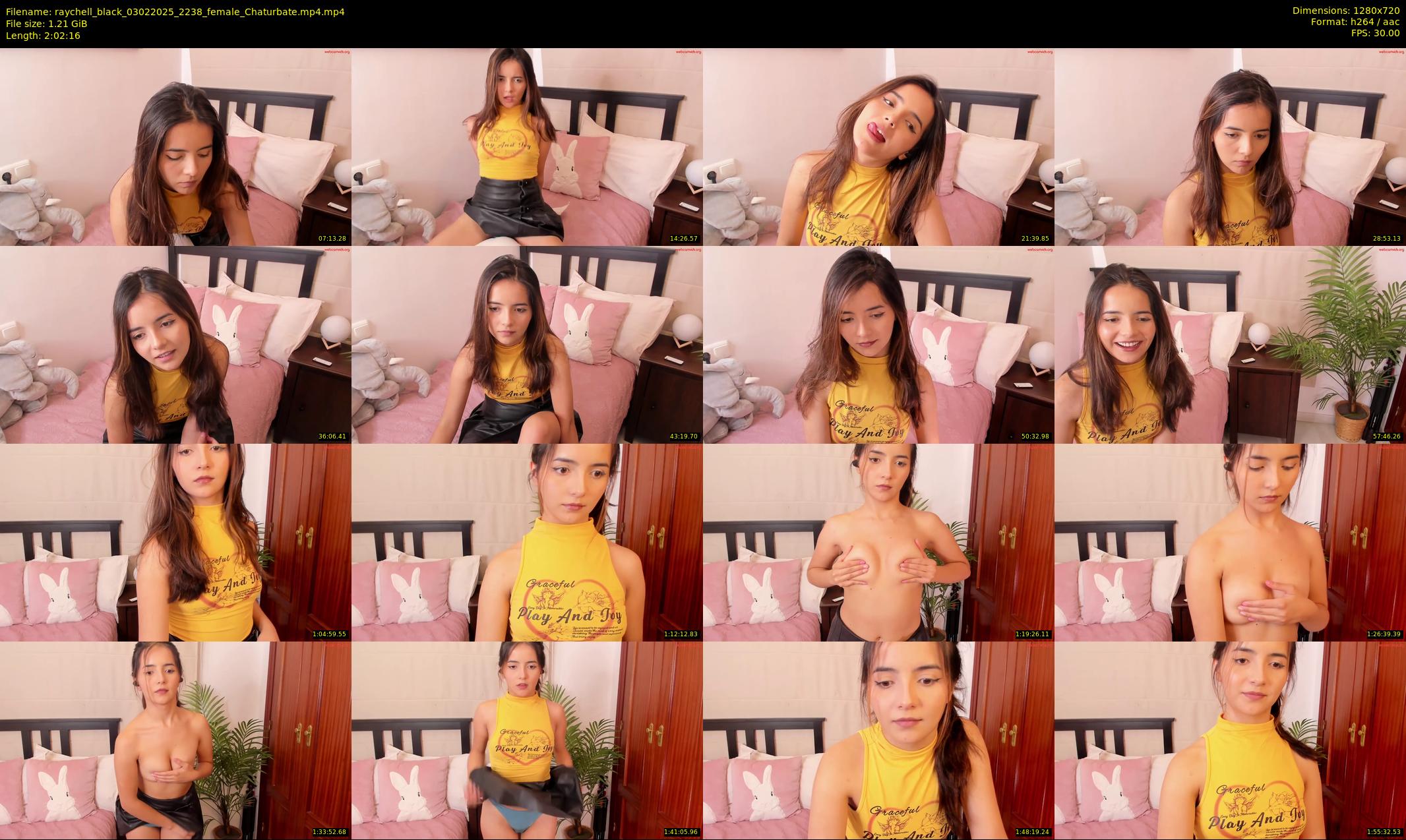 raychell_black — 123 minute Chaturbate female cam show recording, 720p, Feb 3, 2025