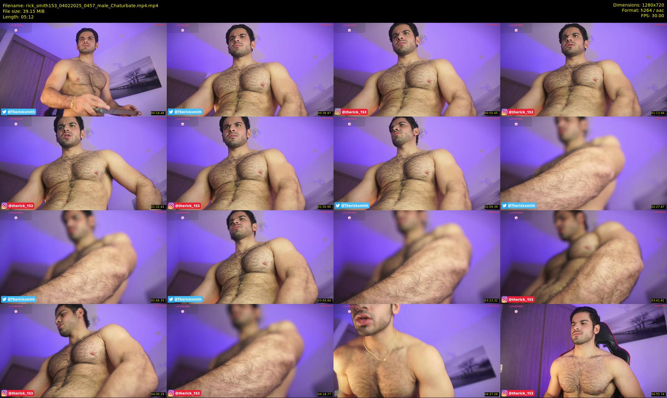 rick_smith153 — 6 minute Chaturbate male cam show recording, 720p, Feb 4, 2025