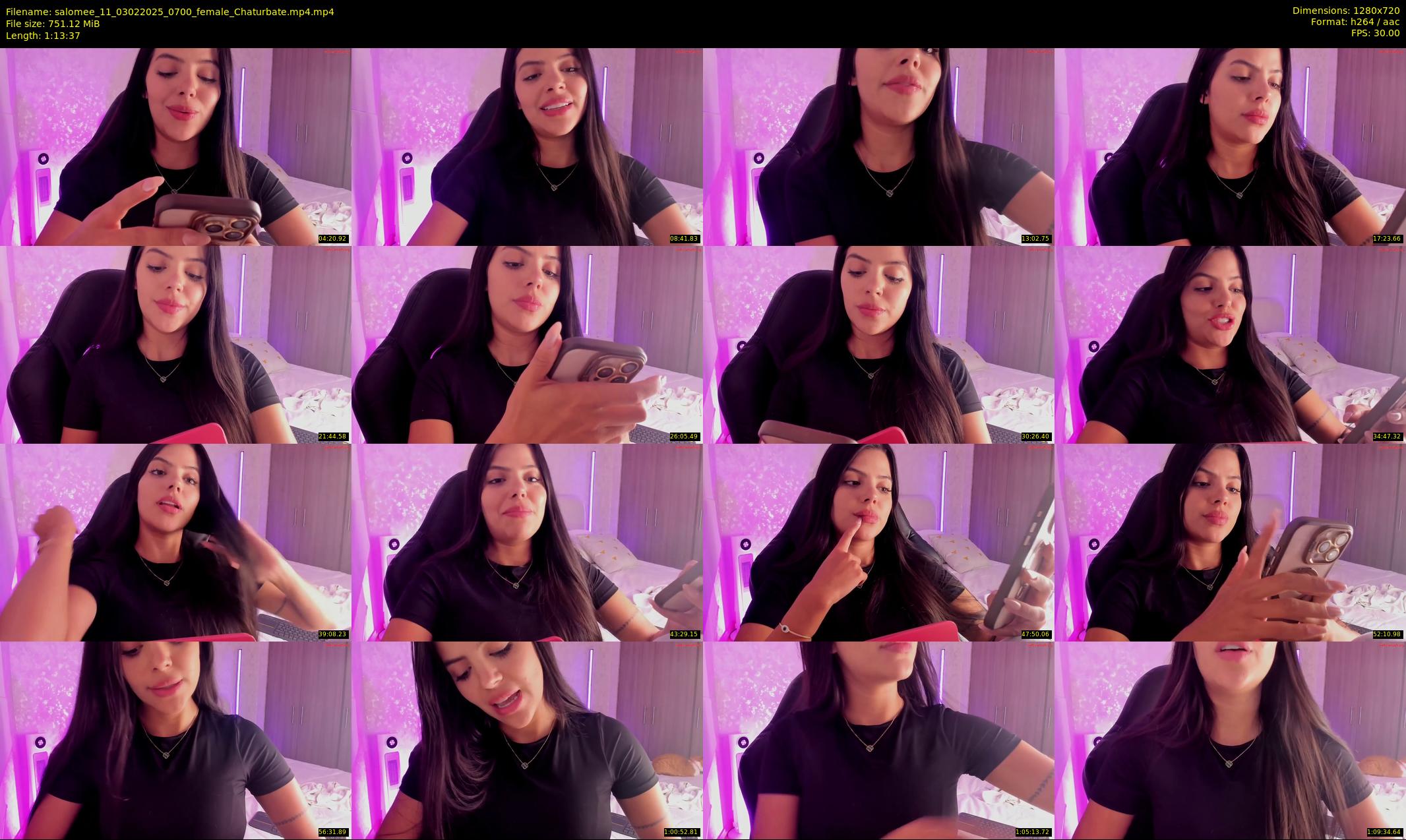 salomee_11 — 74 minute Chaturbate female cam show recording, 720p, Feb 3, 2025
