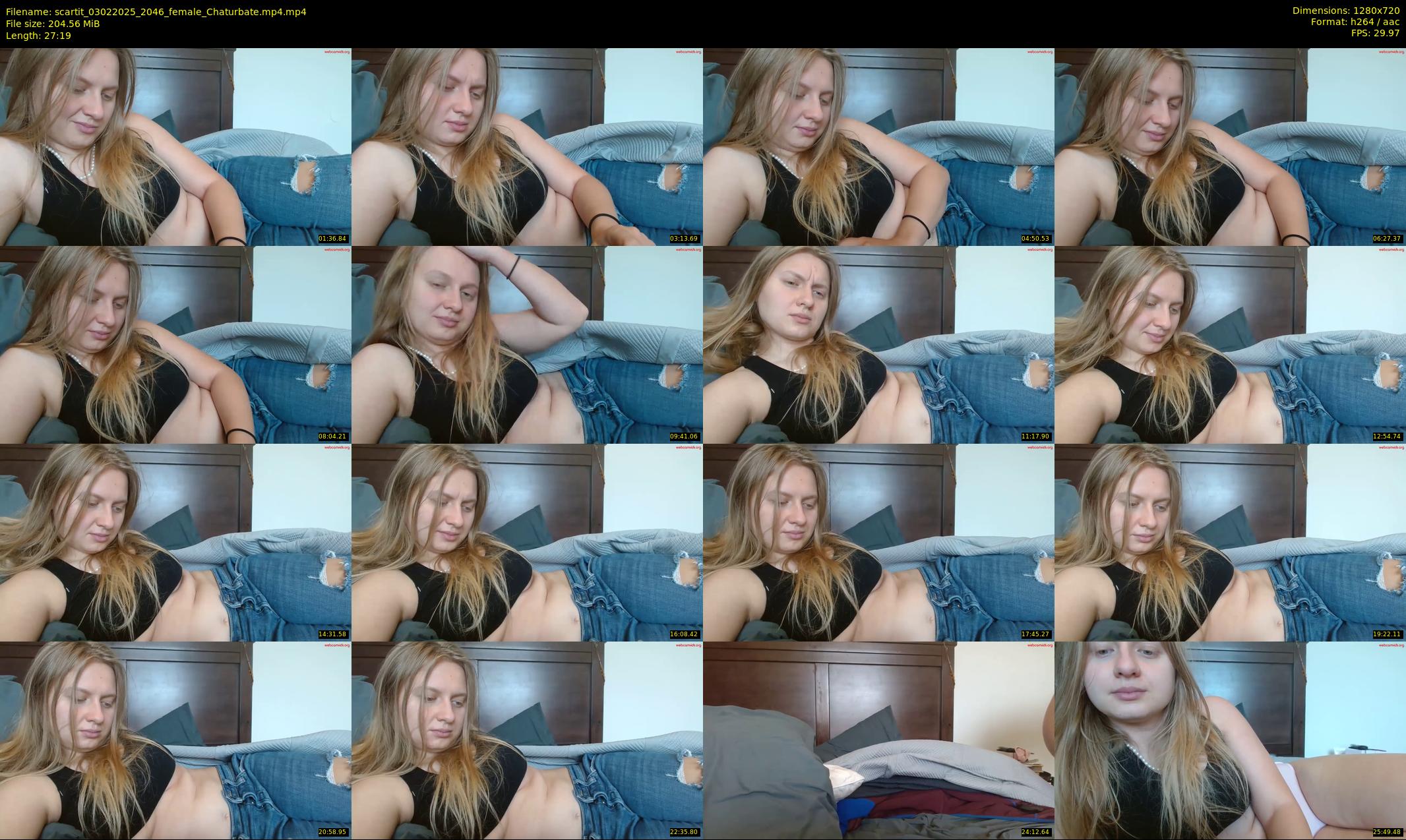 scartit — 28 minute Chaturbate female cam show recording, 720p, Feb 3, 2025