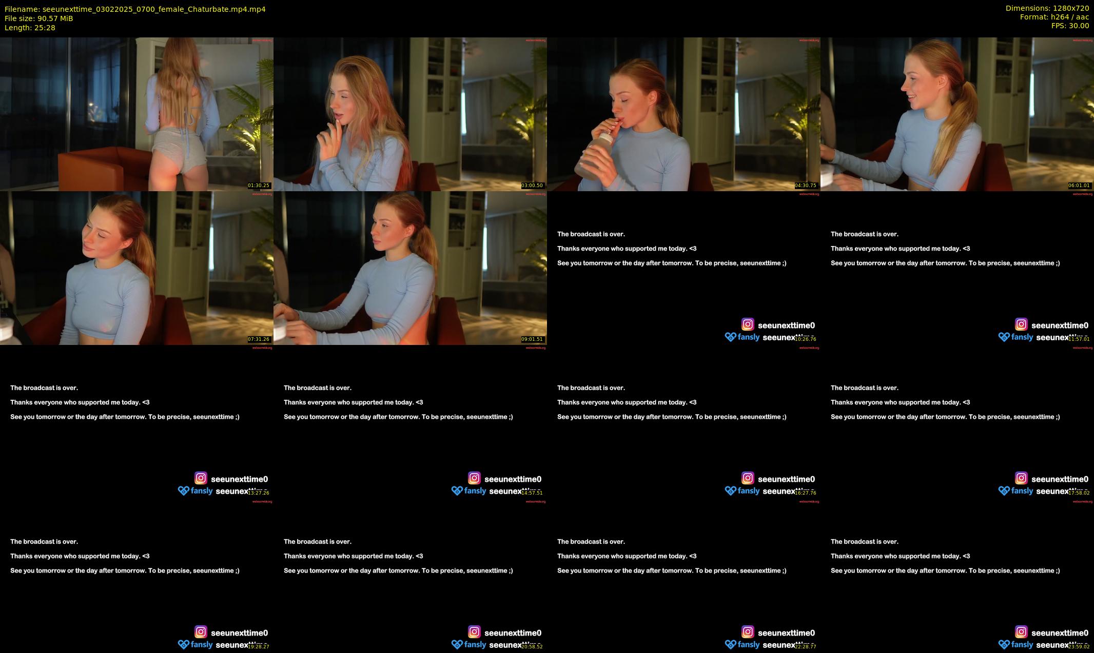 seeunexttime — 26 minute Chaturbate couple cam show recording, 720p, Feb 3, 2025