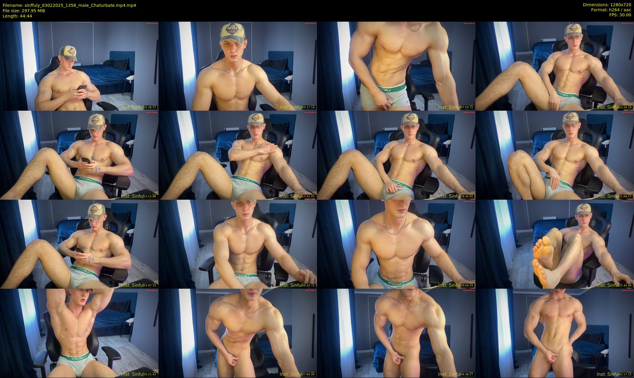 sinffuly — 45 minute Chaturbate male cam show recording, 720p, Feb 3, 2025