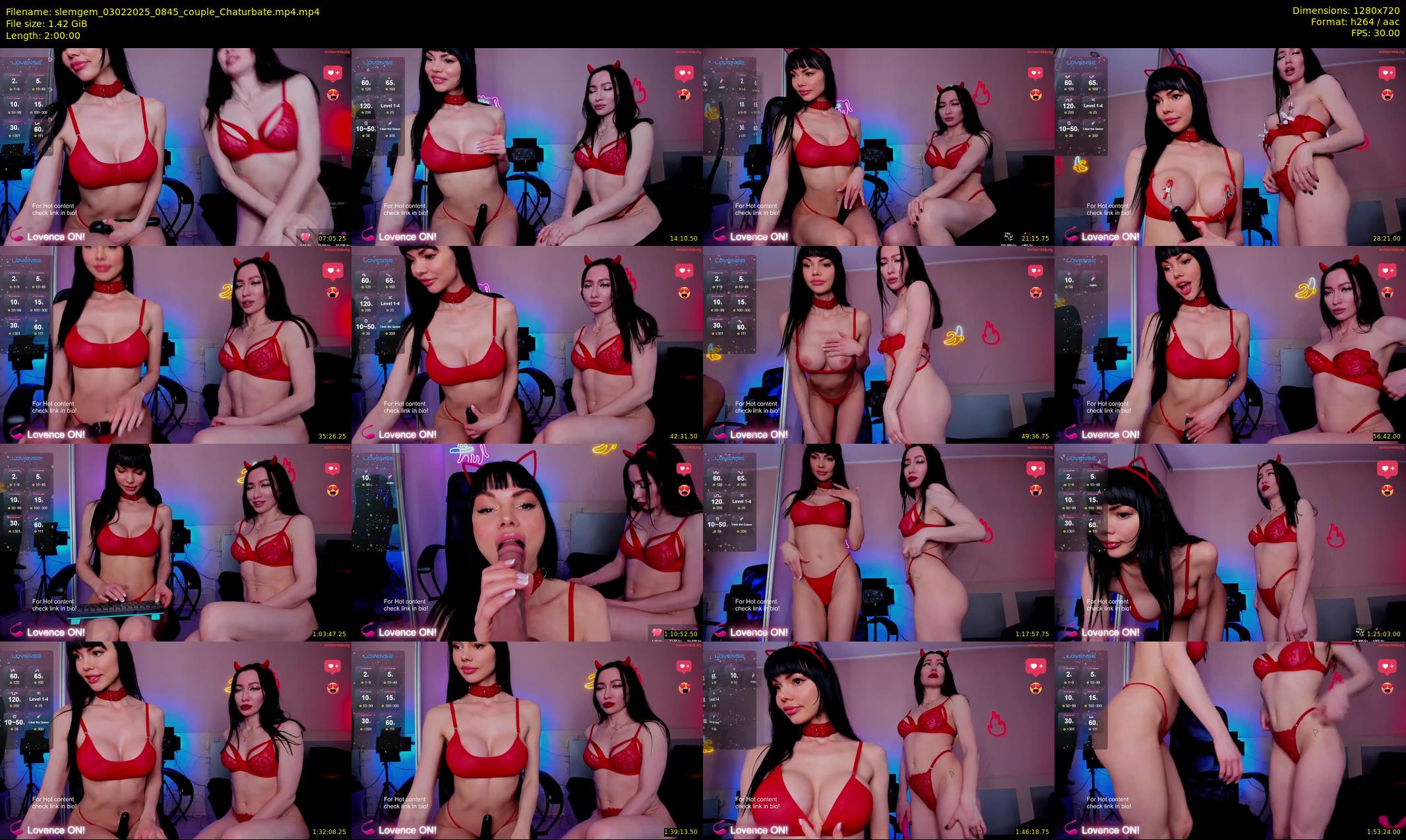 slemgem — 120 minute Chaturbate couple cam show recording, 720p, Feb 3, 2025