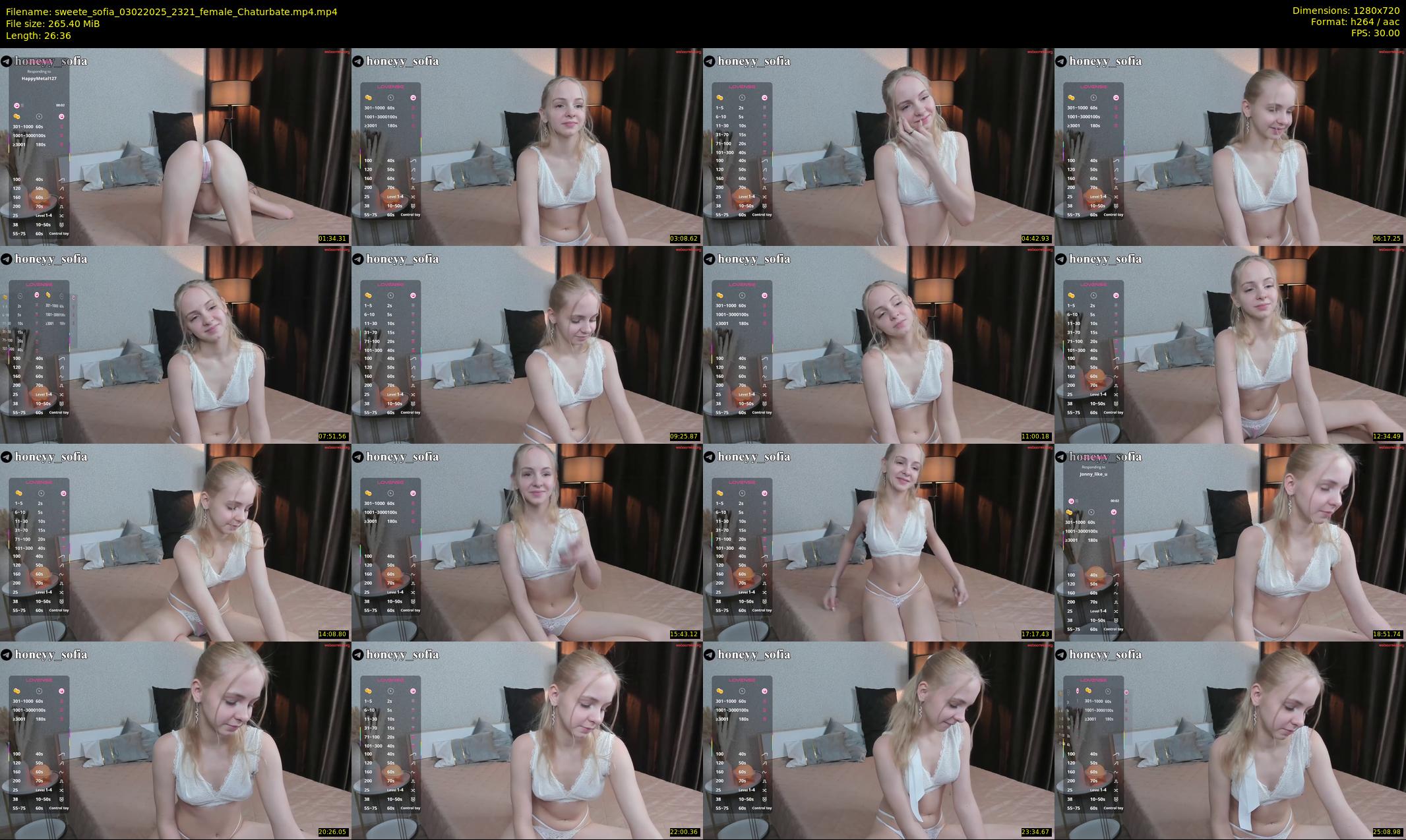 sweete_sofia — 27 minute Chaturbate female cam show recording, 720p, Feb 3, 2025