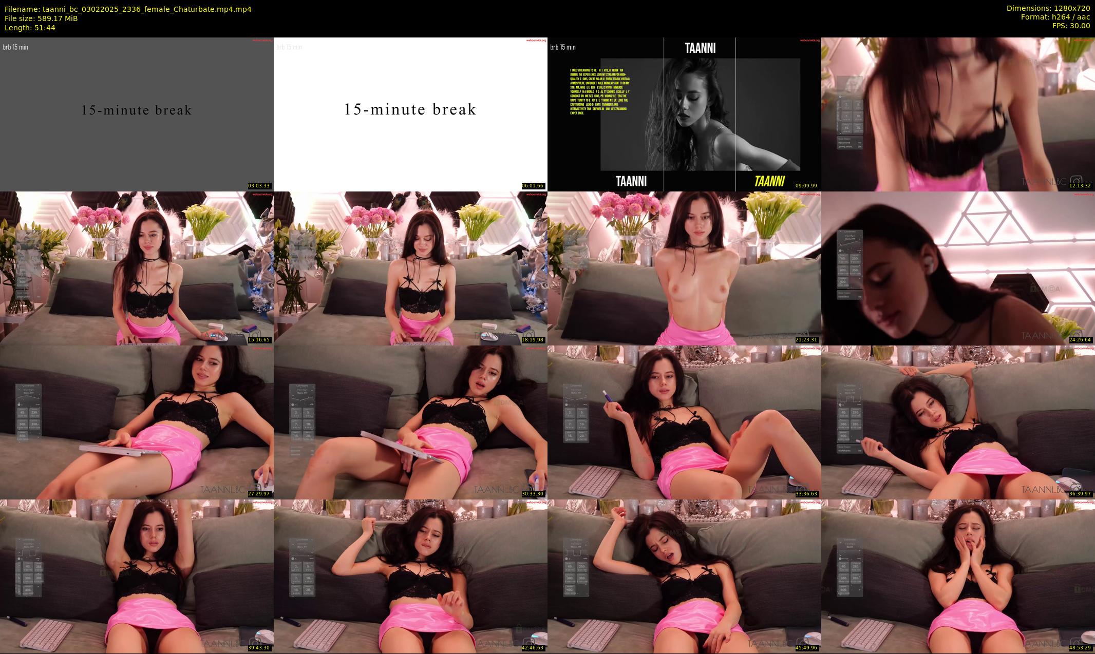 taanni_bc — 52 minute Chaturbate female cam show recording, 720p, Feb 3, 2025