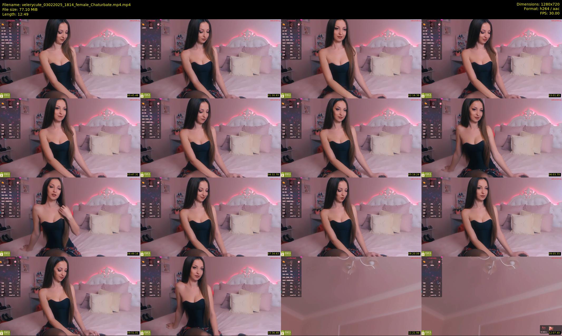 velerycute — 13 minute Chaturbate female cam show recording, 720p, Feb 3, 2025