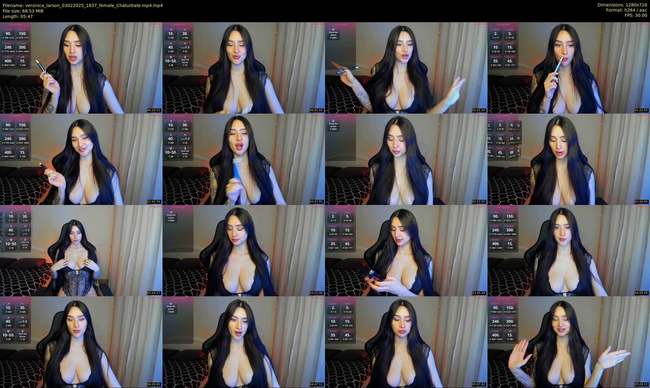 veronica_larson — 6 minute Chaturbate female cam show recording, 720p, Feb 3, 2025