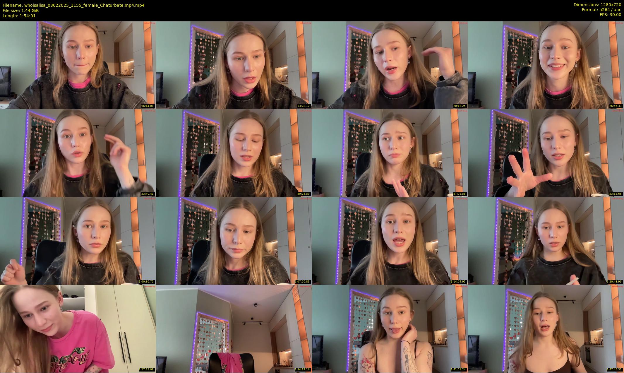 whoisalisa — 115 minute Chaturbate female cam show recording, 720p, Feb 3, 2025