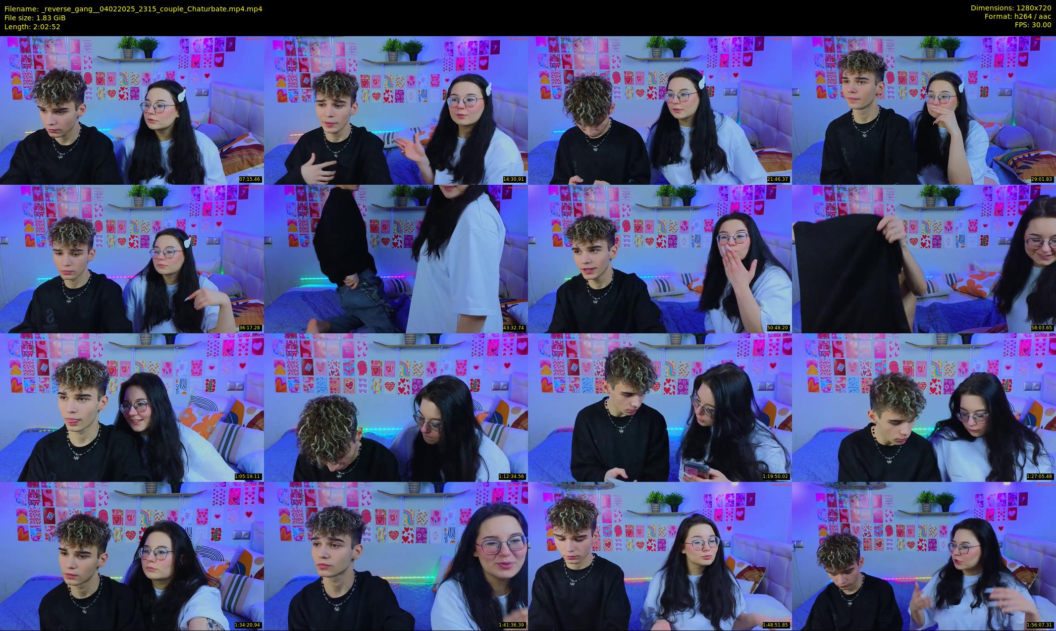 _reverse_gang_ — 123 minute Chaturbate couple cam show recording, 720p, Feb 4, 2025