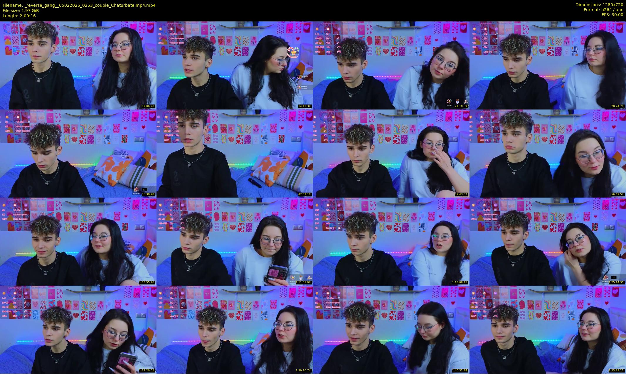 _reverse_gang_ — 121 minute Chaturbate couple cam show recording, 720p, Feb 5, 2025