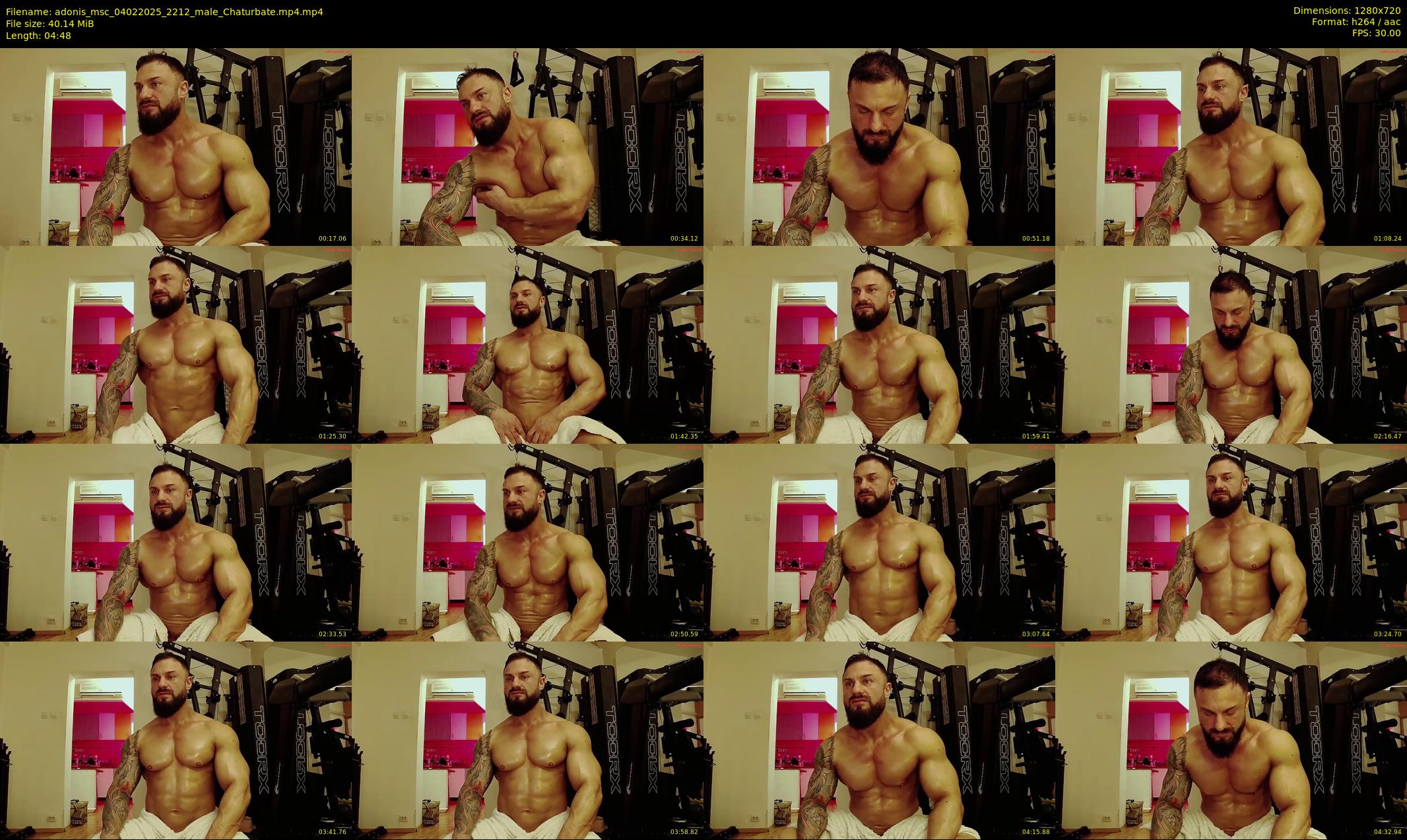 adonis_msc — 5 minute Chaturbate male cam show recording, 720p, Feb 4, 2025