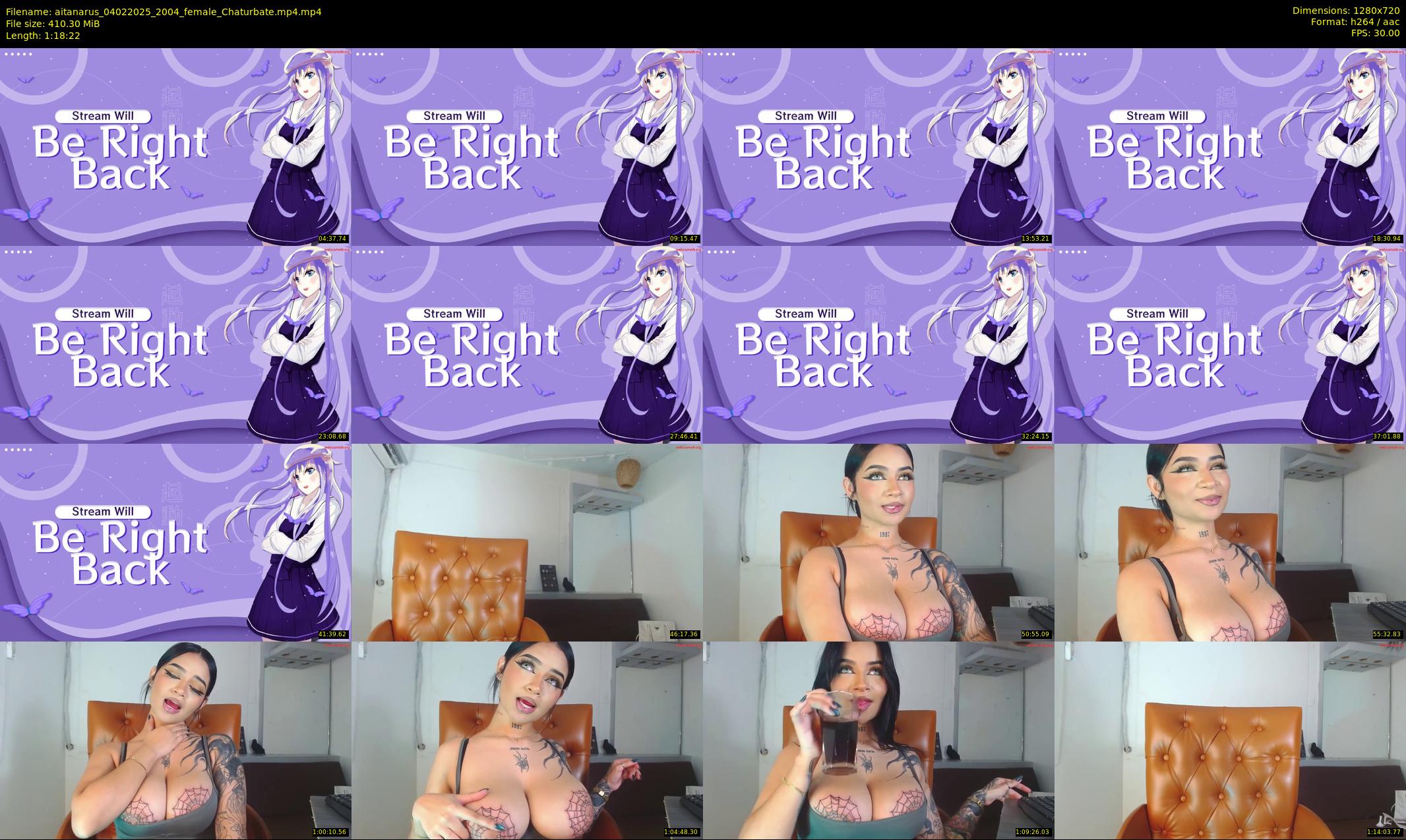 aitanarus — 79 minute Chaturbate female cam show recording, 720p, Feb 4, 2025