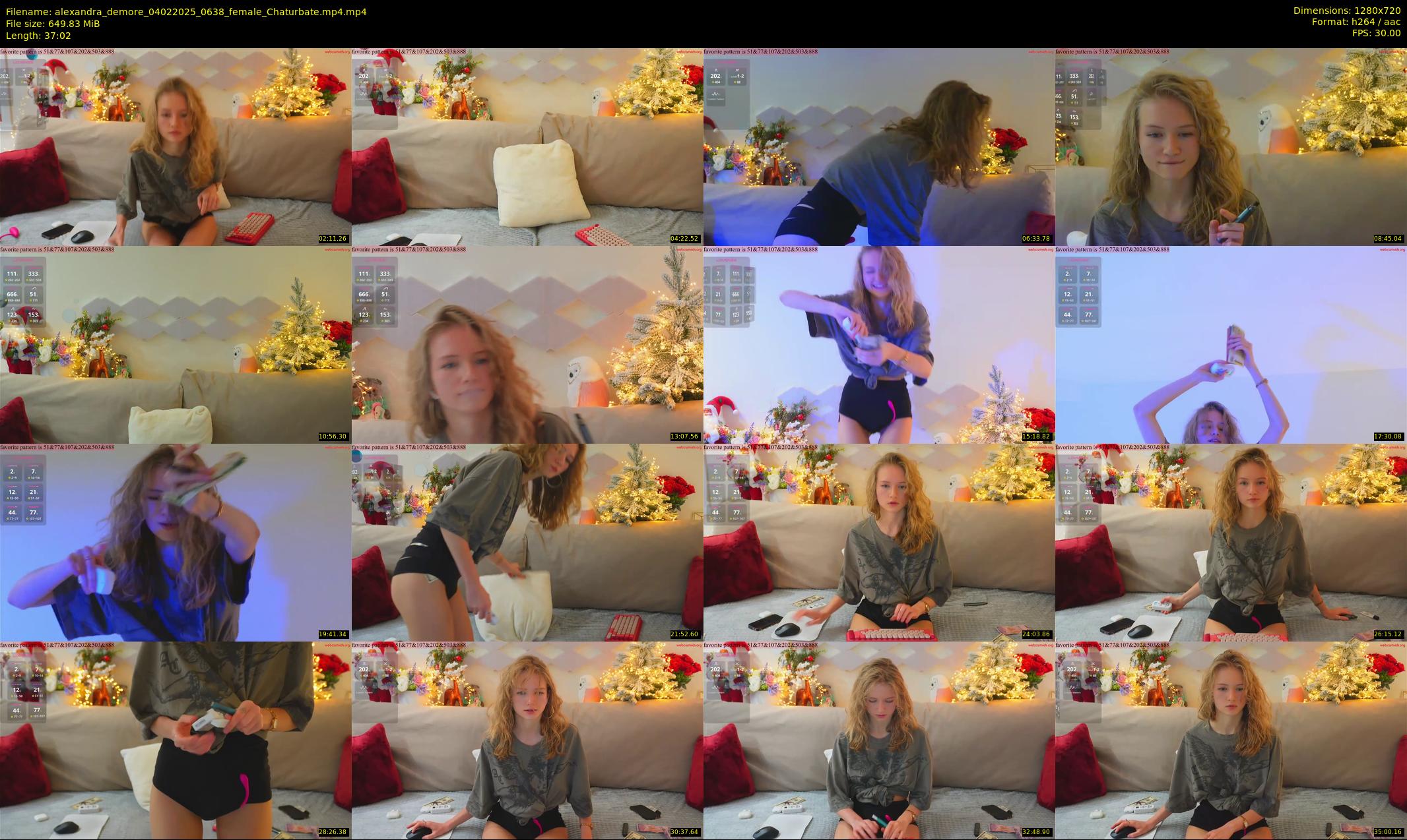 alexandra_demore — 38 minute Chaturbate female cam show recording, 720p, Feb 4, 2025