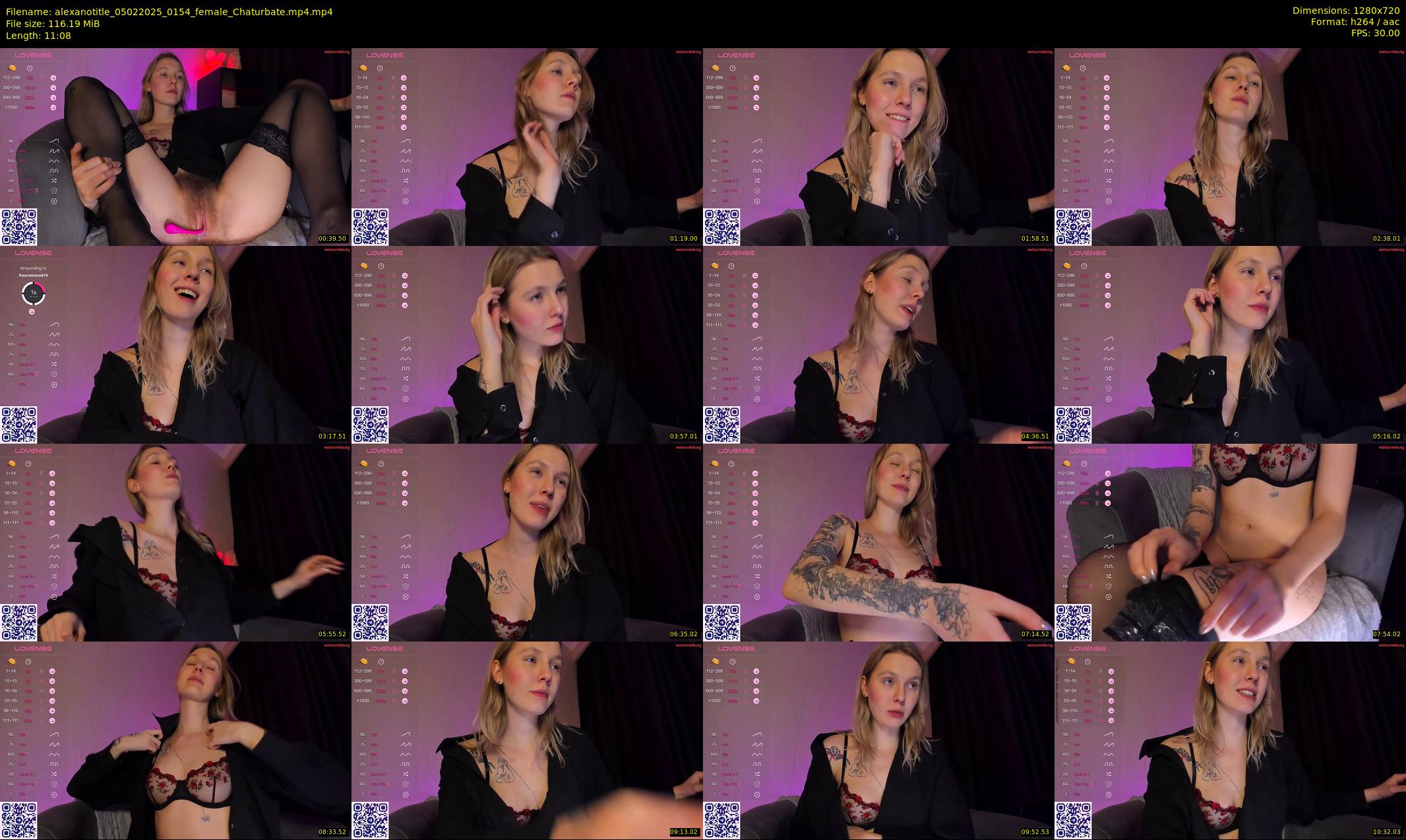 alexanotitle — 12 minute Chaturbate female cam show recording, 720p, Feb 5, 2025