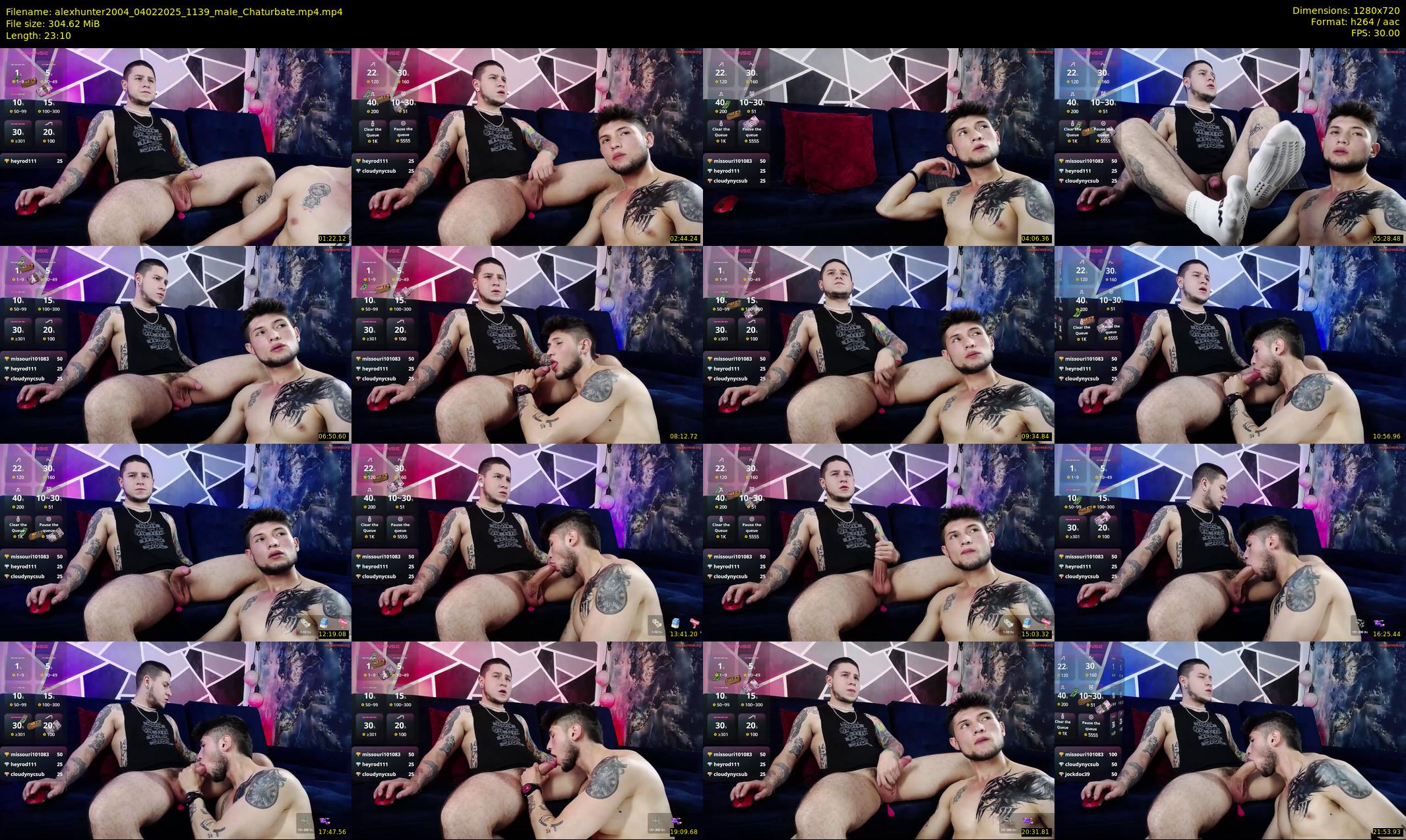 alexhunter2004 — 24 minute Chaturbate male cam show recording, 720p, Feb 4, 2025
