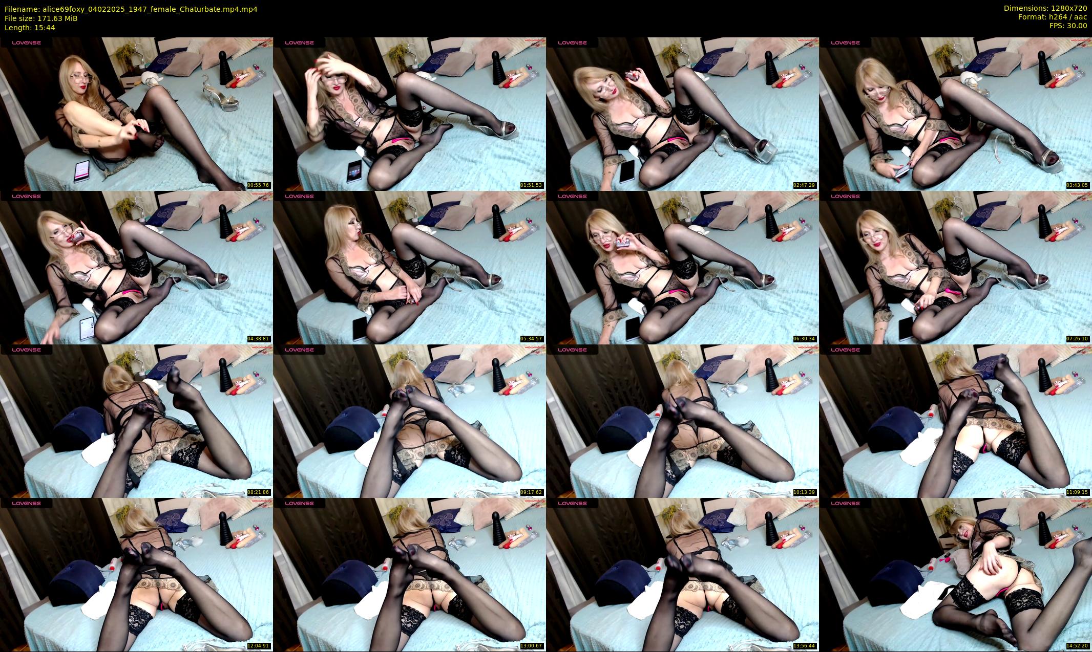 alice69foxy — 16 minute Chaturbate female cam show recording, 720p, Feb 4, 2025