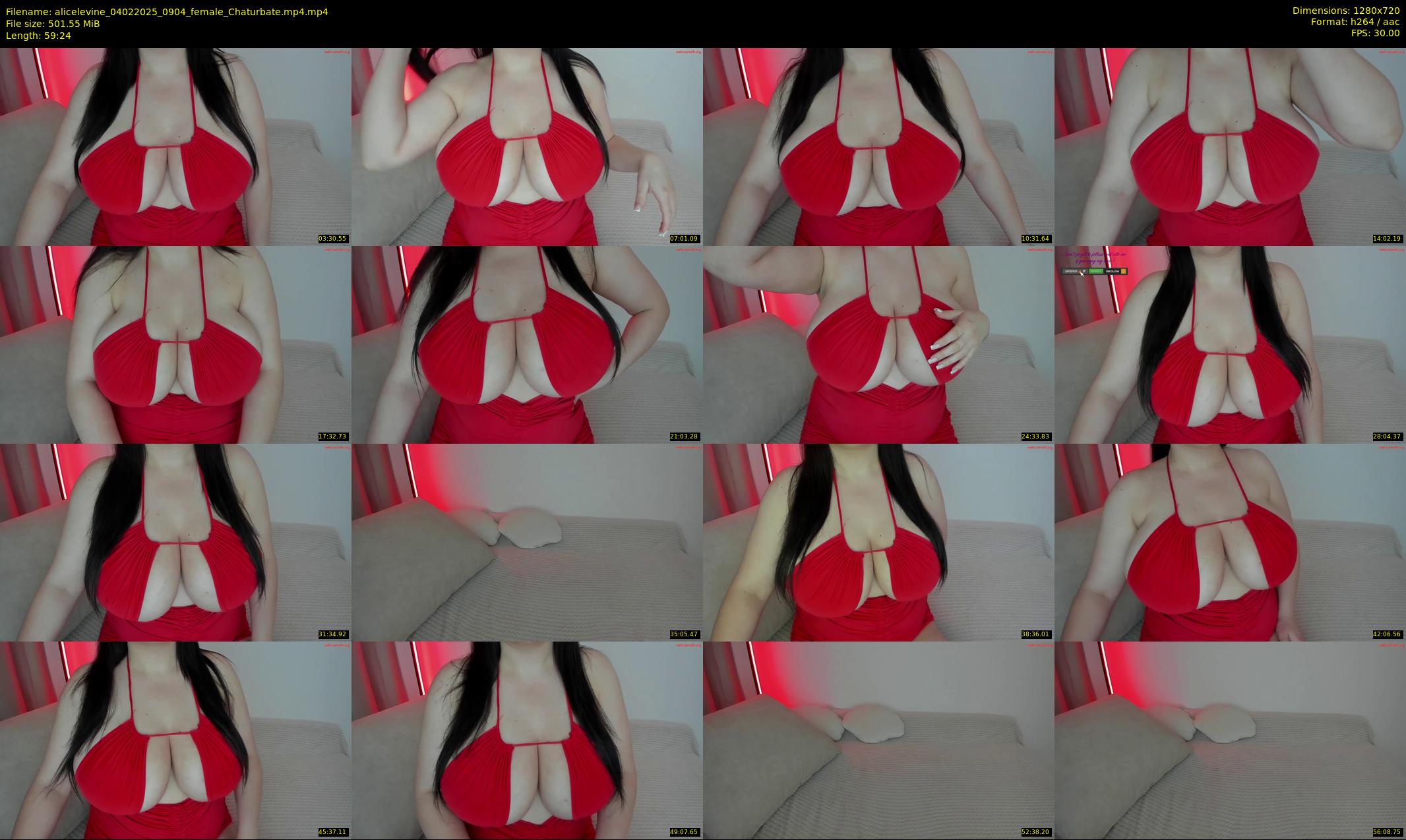 alicelevine — 60 minute Chaturbate female cam show recording, 720p, Feb 4, 2025