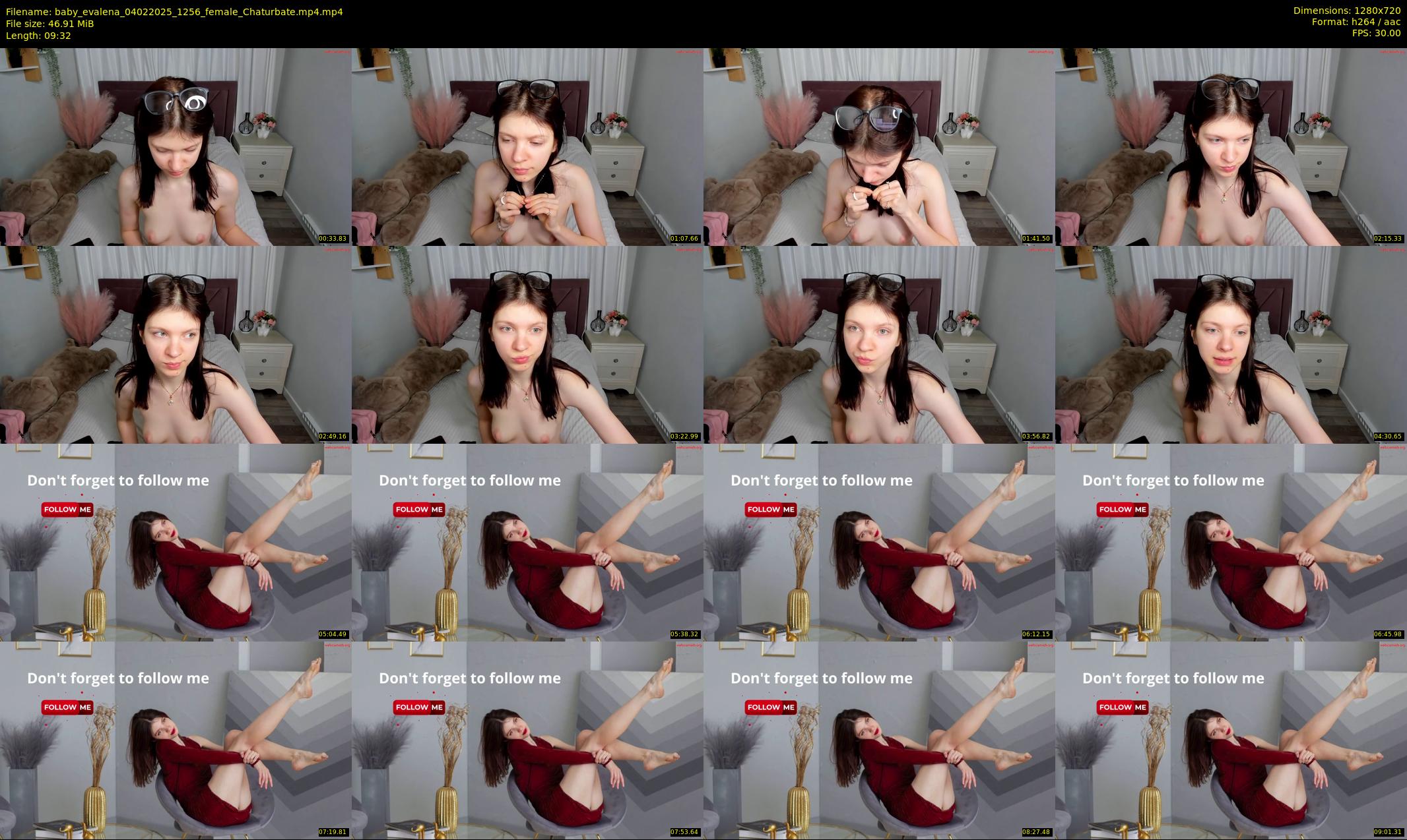 baby_evalena — 10 minute Chaturbate female cam show recording, 720p, Feb 4, 2025