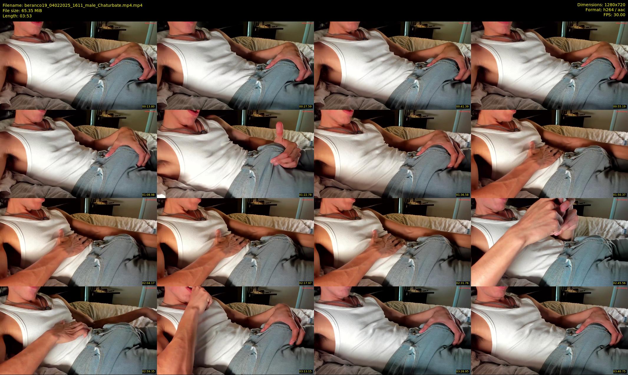 beranco19 — 4 minute Chaturbate male cam show recording, 720p, Feb 4, 2025